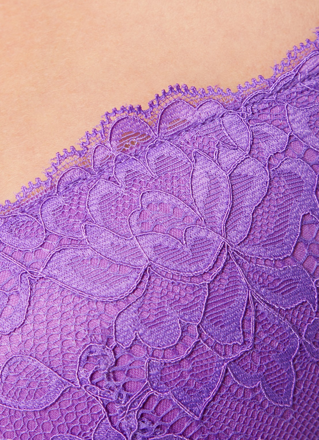 Sam Friday Polly push up bh met overlay van kant - detail 5 paars