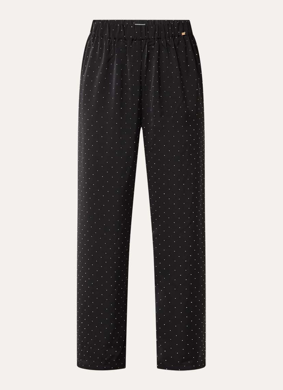 Sam Friday Pyjamabroek met strass - voorkant zwart