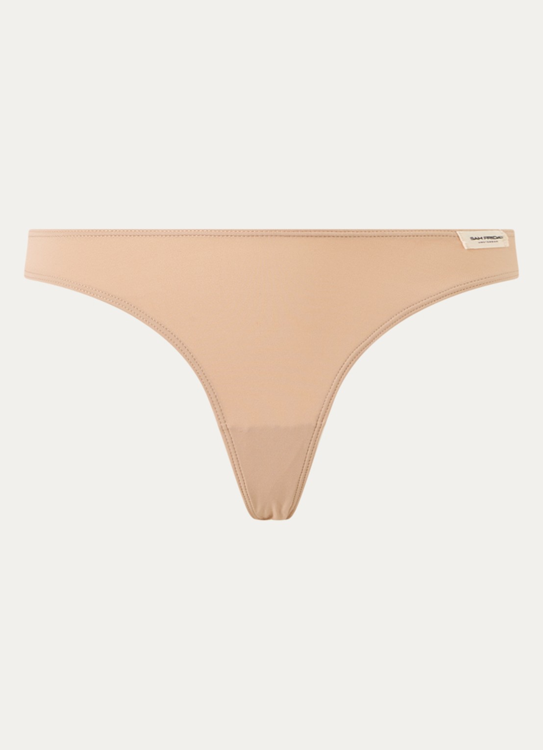 Sam Friday Skye string met logo - voorkant beige