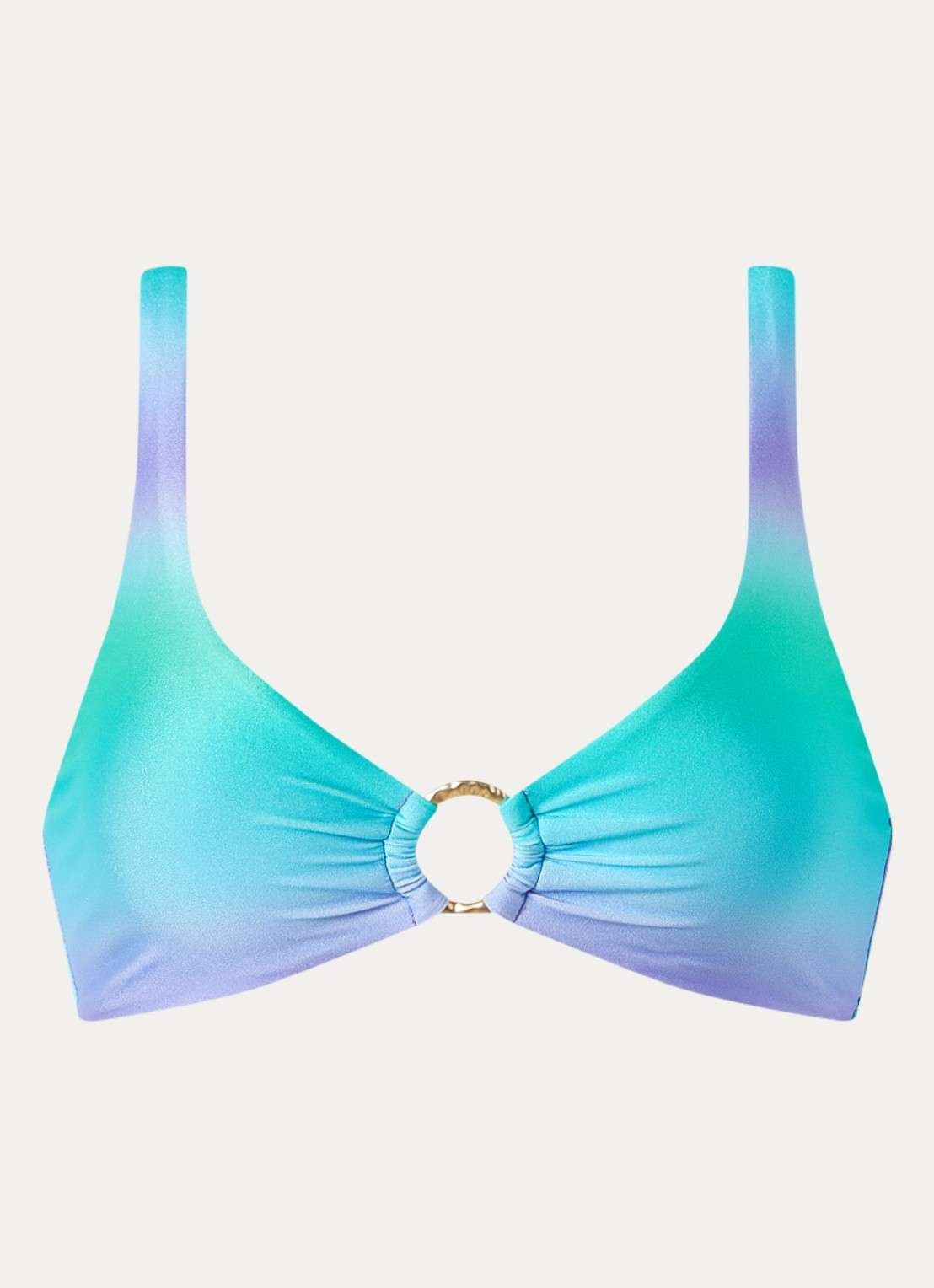 Sam Friday Swash bralette bikinitop met uitneembare vulling  - voorkant 2 turquoise