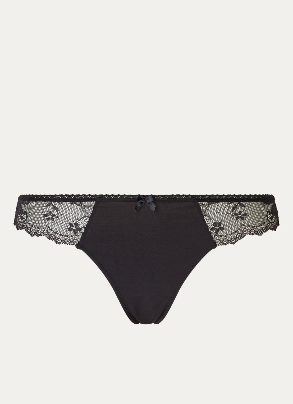 Sam Friday Vida tanga met kant - voorkant zwart