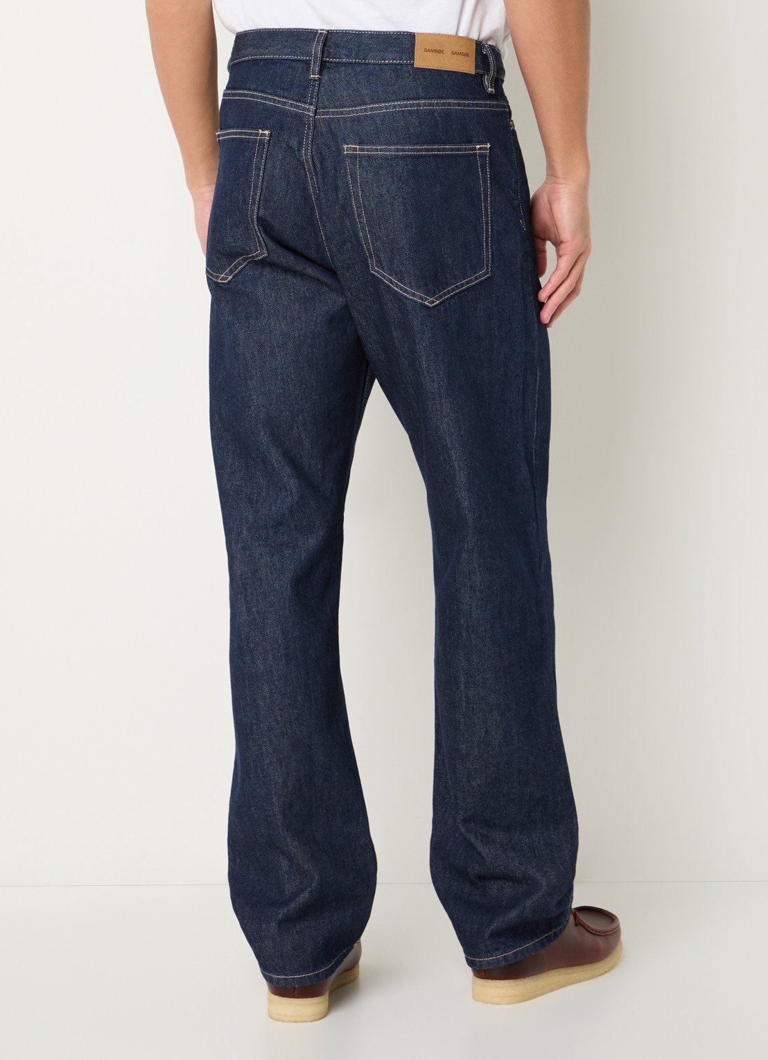 SAMSØE SAMSØE Addie loose fit jeans met donkere wassing - achterkant 5 indigo
