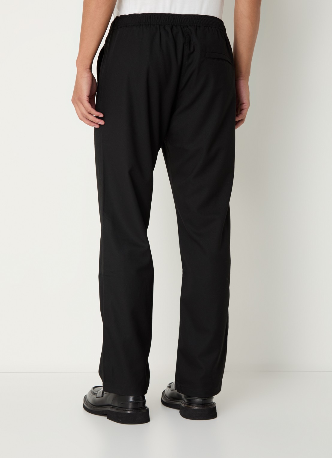 SAMSØE SAMSØE Jabari slim fit pantalon met steekzakken - achterkant 3 zwart