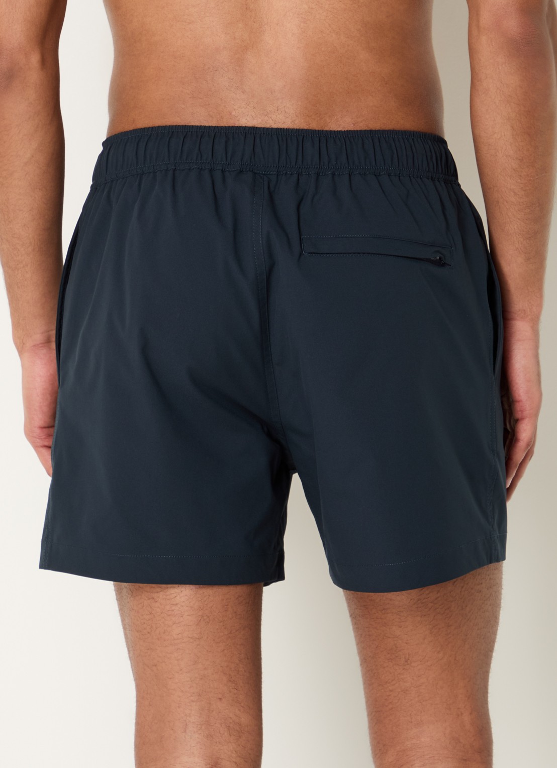 SAMSØE SAMSØE Moses zwemshorts met logo - achterkant donkerblauw