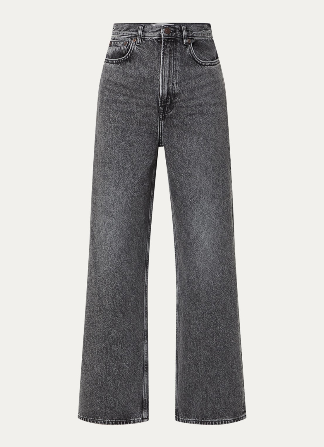 SAMSØE SAMSØE Rebecca loose fit jeans met gekleurde wassing - voorkant 4 antraciet