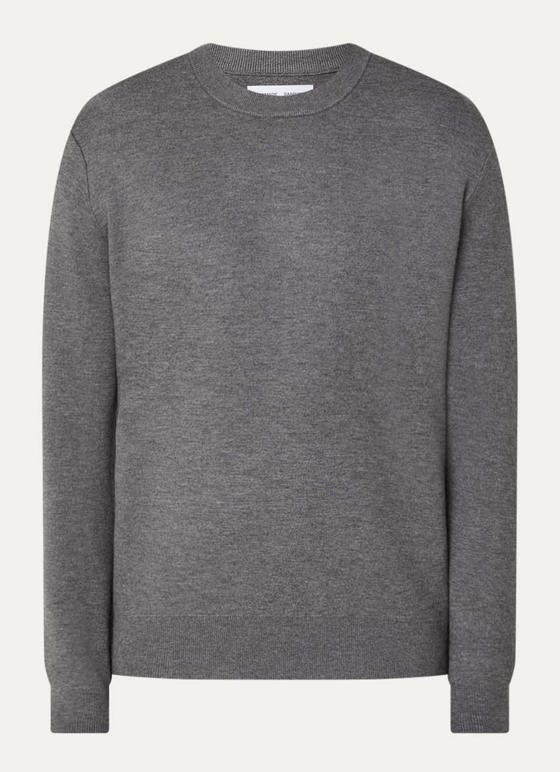 SAMSØE SAMSØE Rico fijngebreide pullover - voorkant 3 grijs