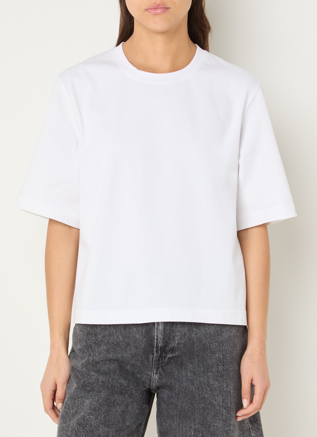 SAMSØE SAMSØE Saabby T-shirt  - detail 4 wit