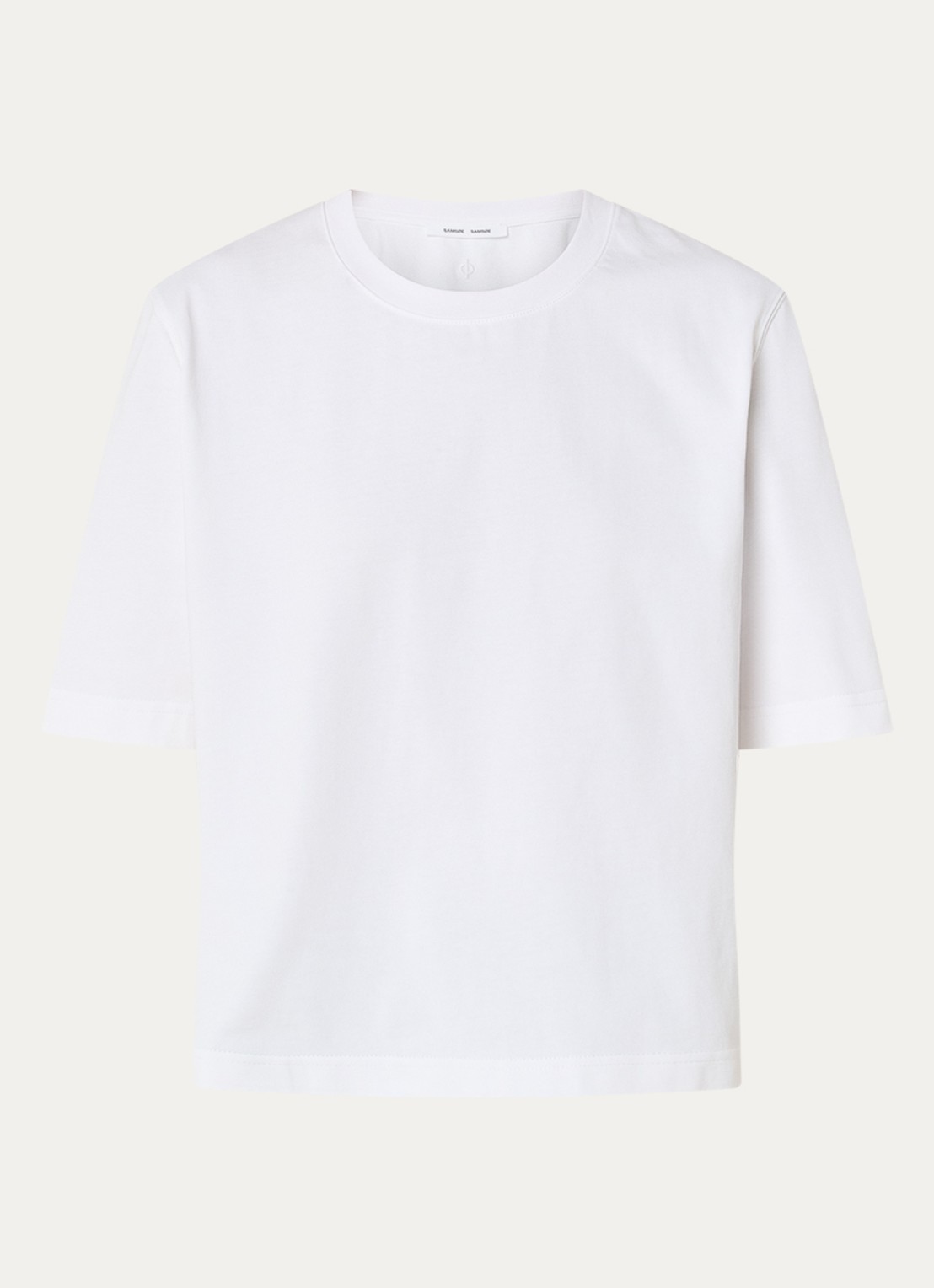 SAMSØE SAMSØE Saabby T-shirt  - voorkant 2 wit
