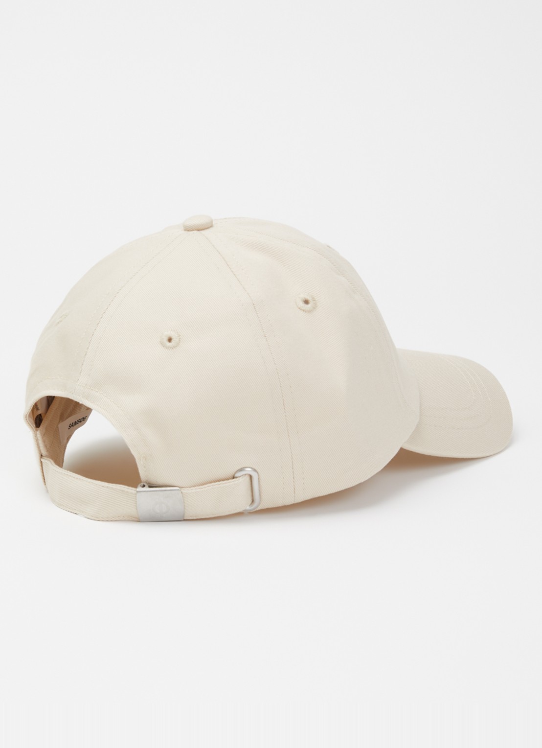 SAMSØE SAMSØE Saaddie pet met logoborduring - detail 2 beige