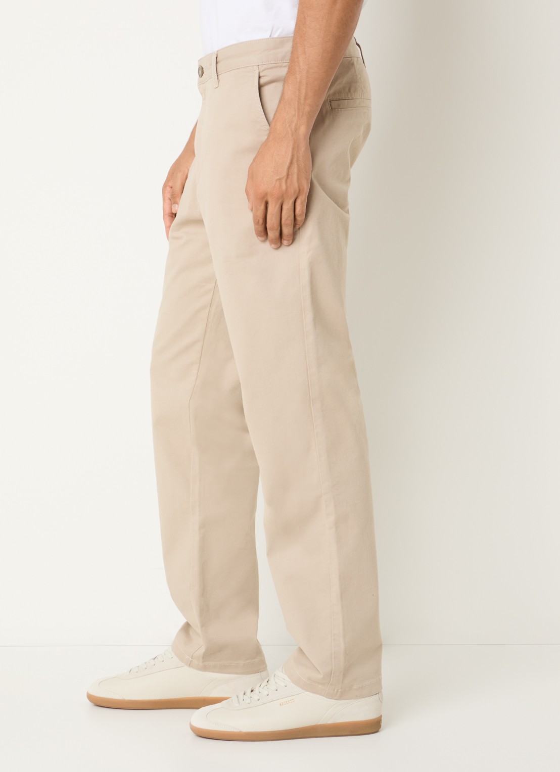 SAMSØE SAMSØE Saboris straight fit chino met steekzakken - detail 3 beige