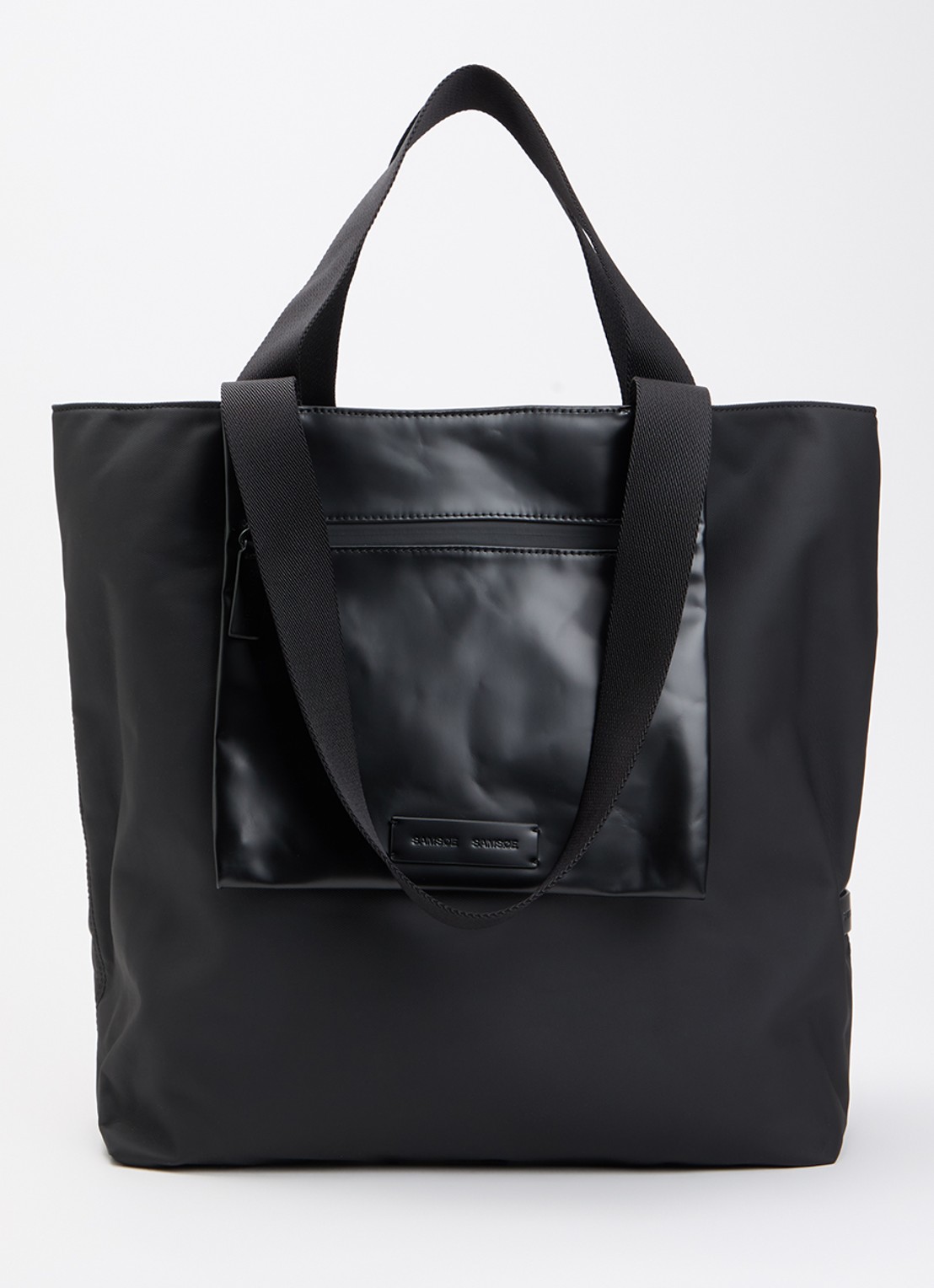 SAMSØE SAMSØE Saemil shopper met waterafstotende coating - voorkant 5 zwart