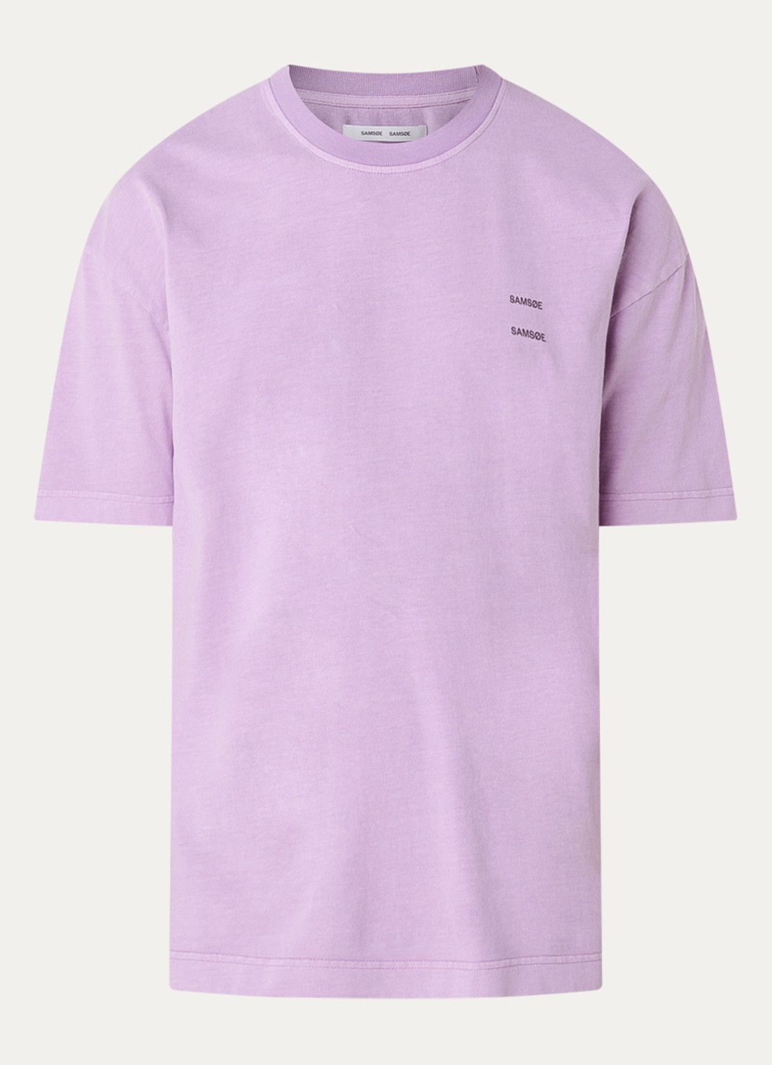 SAMSØE SAMSØE Sajoel T-shirt met logo - voorkant 3 lila