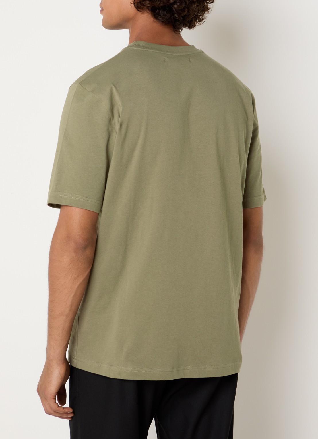 SAMSØE SAMSØE Saotto T-shirt met logo - achterkant 4 groen