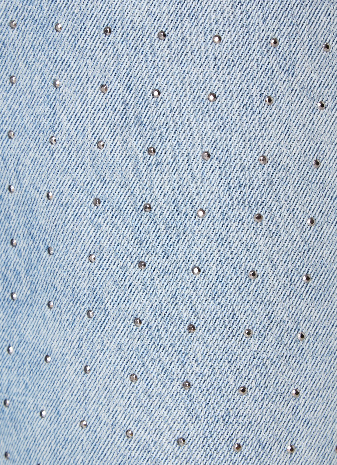SAMSØE SAMSØE Sashelly high waist wide leg jeans van  katoen met  studs - detail 5 indigo
