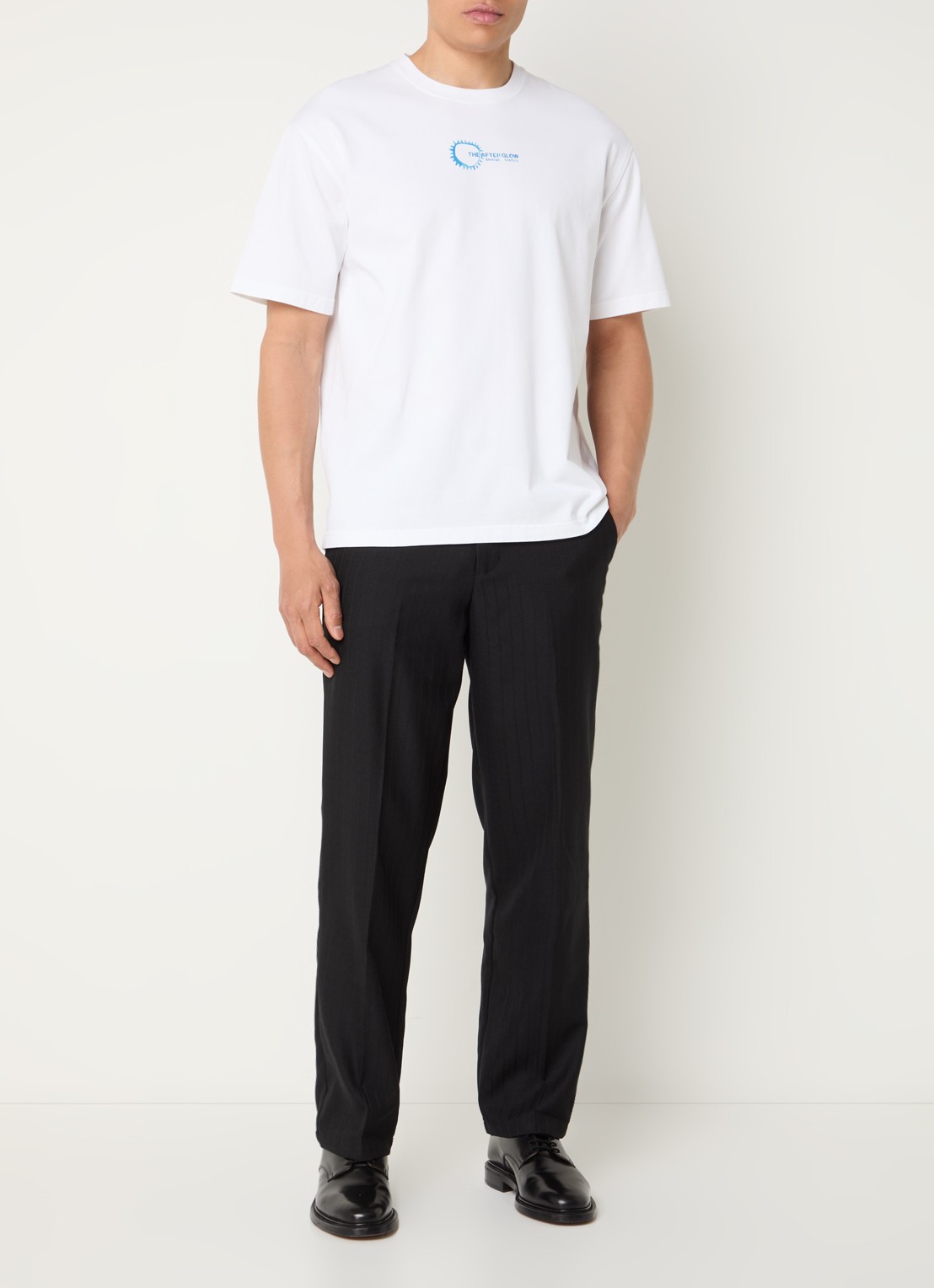 SAMSØE SAMSØE Sasteven T-shirt met front- en backprint - voorkant 2 wit