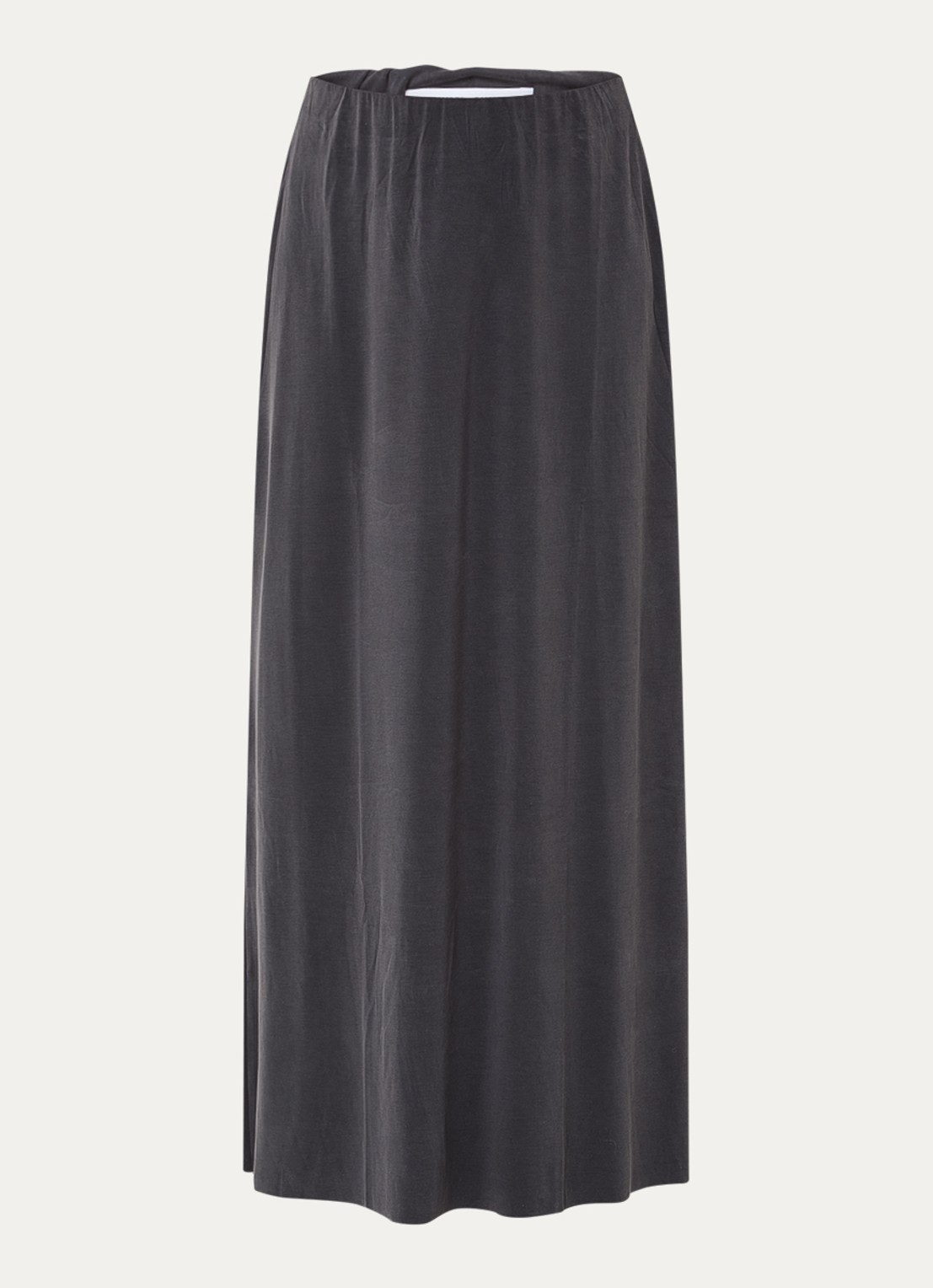 SAMSØE SAMSØE Sasusanna maxi rok van jersey - voorkant 2 zwart