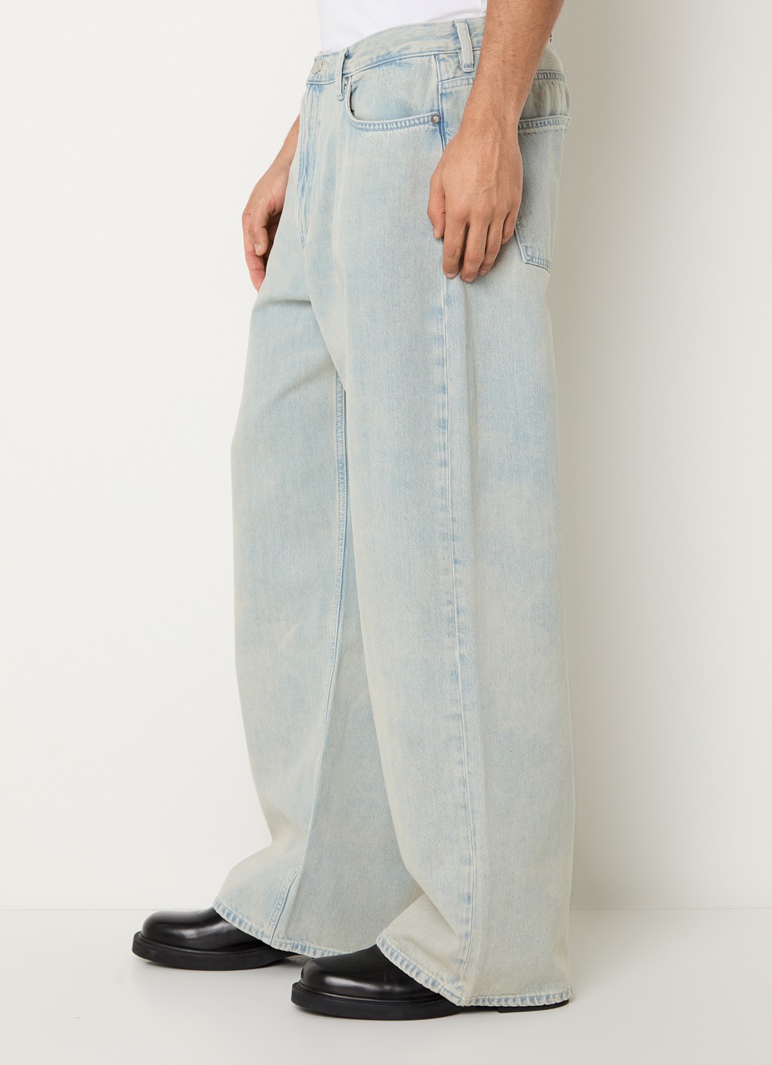 SAMSØE SAMSØE Satimothy wide leg jeans met lichte wassing - detail 5 indigo