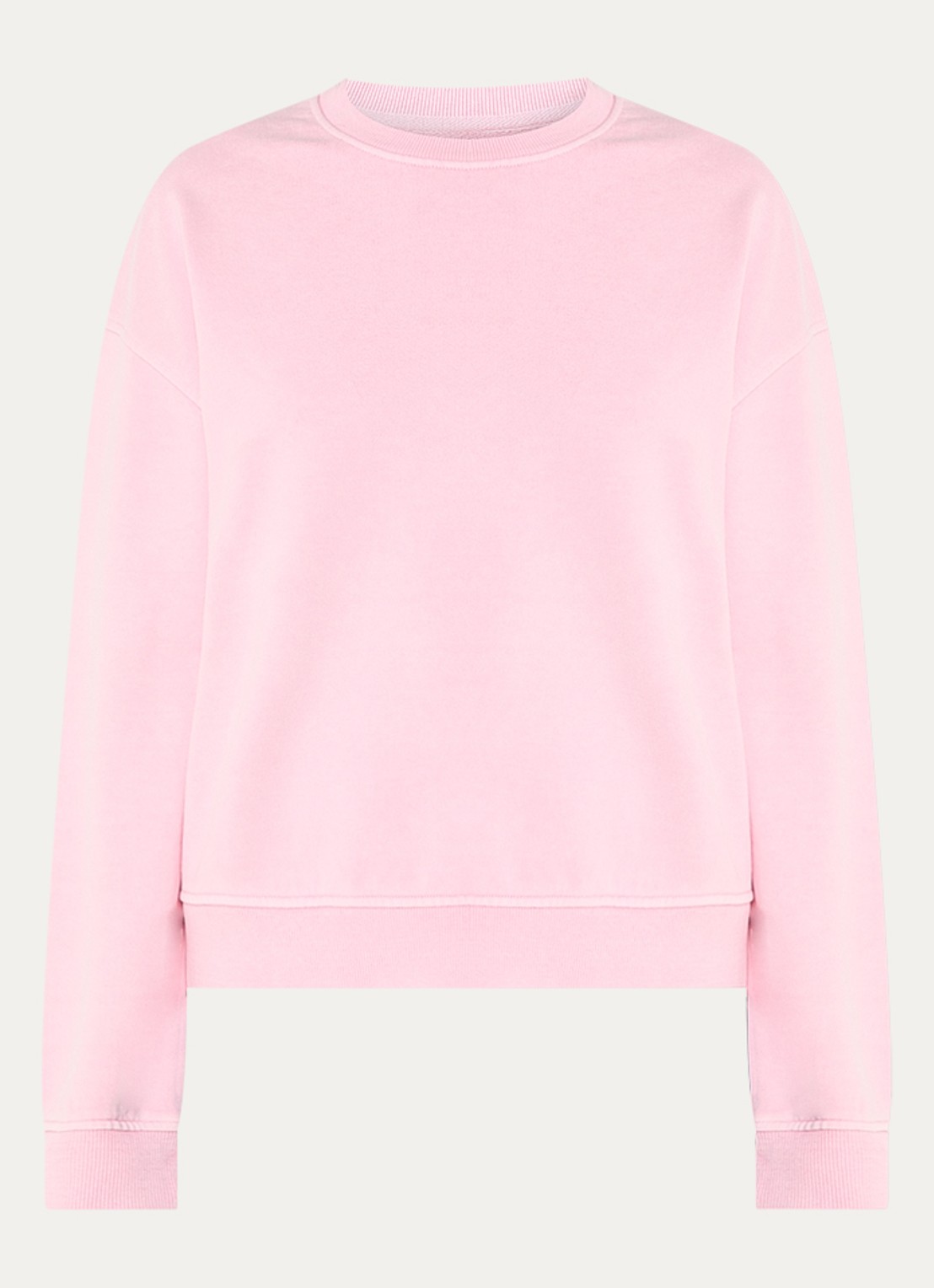 SAMSØE SAMSØE Savan sweater met ronde hals - voorkant roze