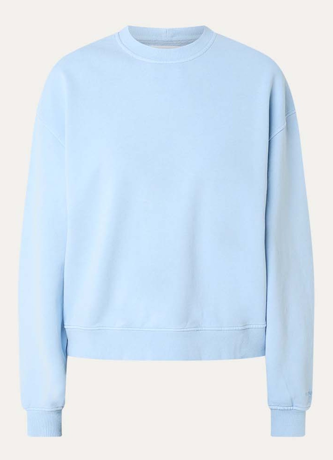 SAMSØE SAMSØE Van sweater met ronde hals - voorkant 2 lichtblauw