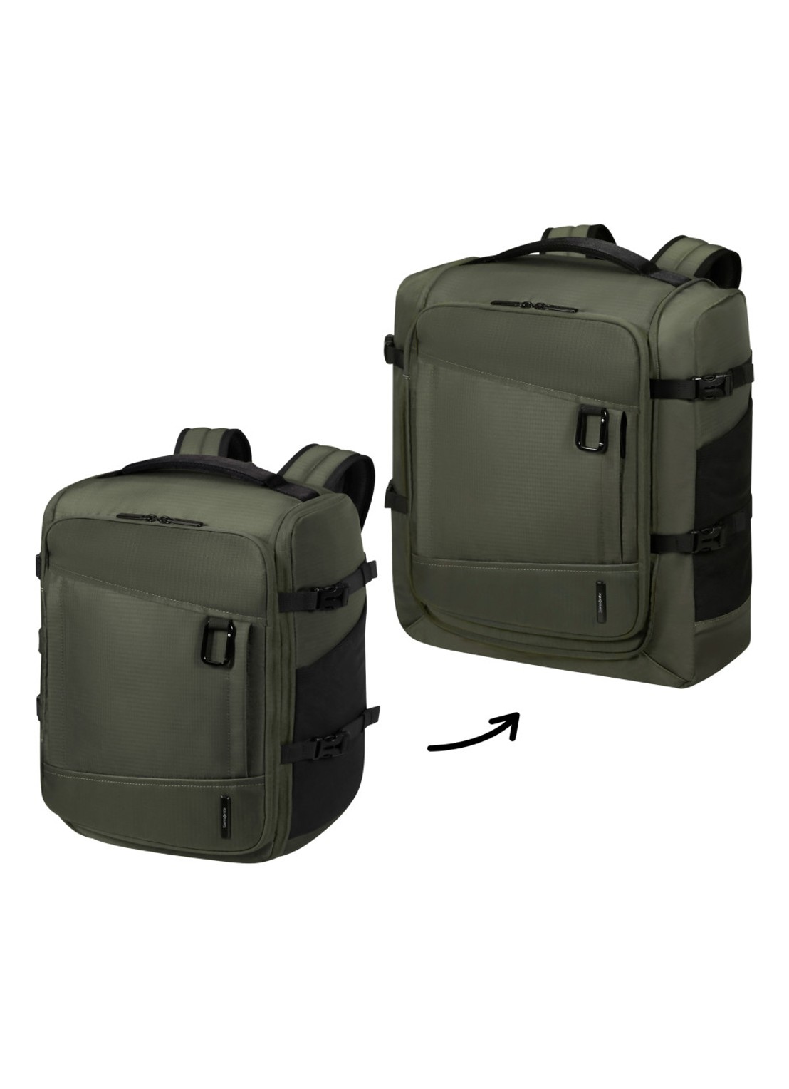 Samsonite 2Fit rugzak - voorkant 8 groen