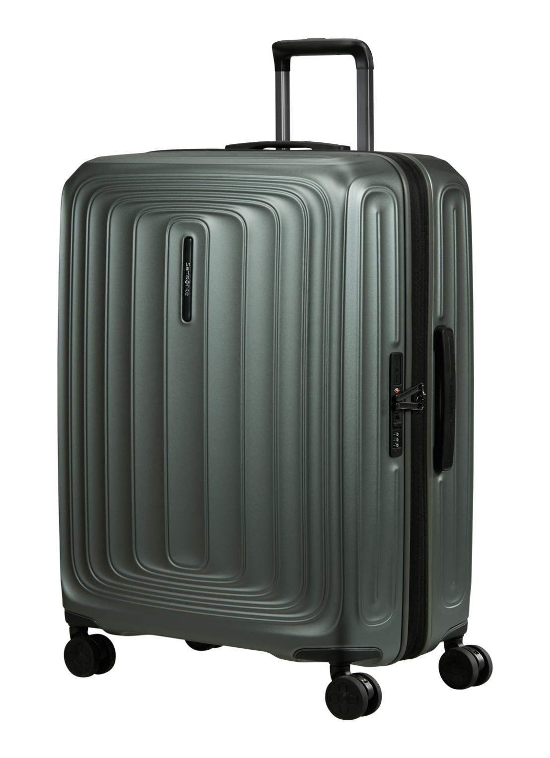 Samsonite 2Wander vergrootbare spinner 75 cm - voorkant 2 olijfgroen