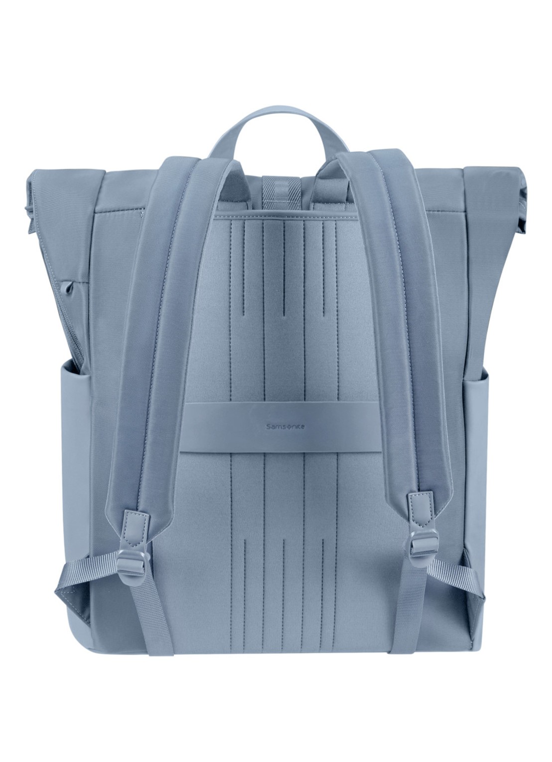 Samsonite 4Pack rolltop rugzak met 15,6 inch laptopvak - achterkant 4 blauwgrijs