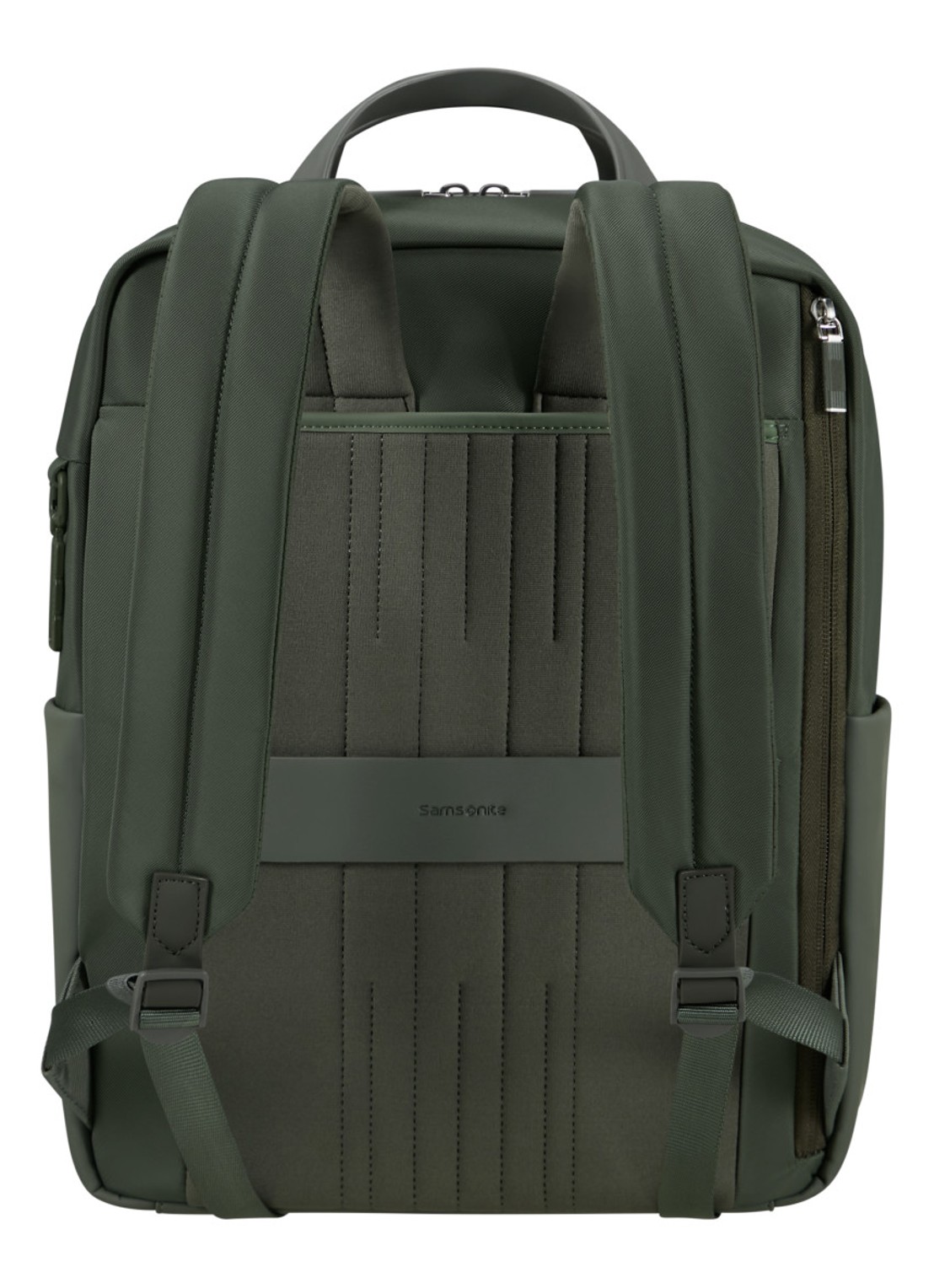 Samsonite 4Pack rugzak met 14 inch laptopvak - achterkant 3 legergroen