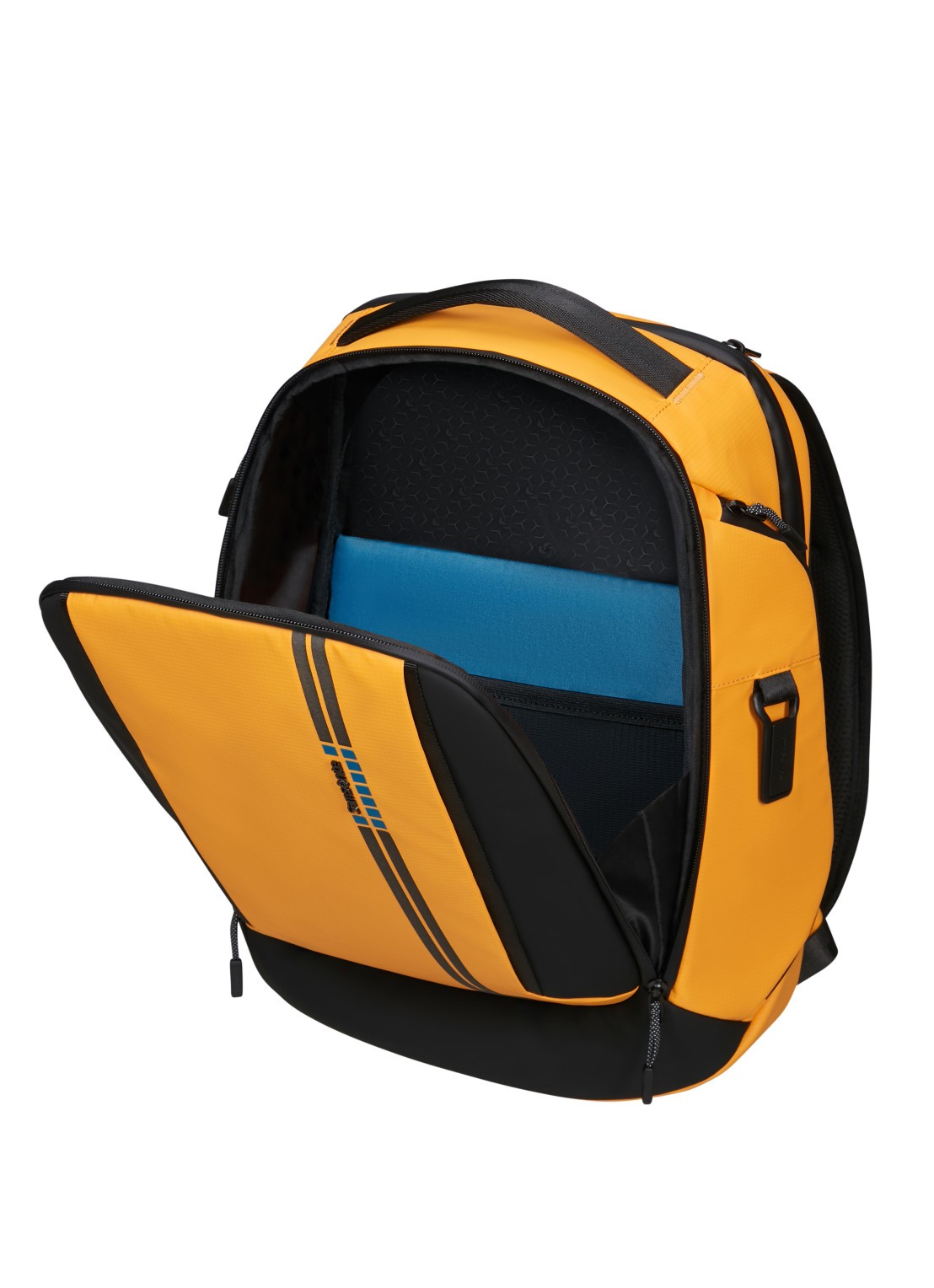 Samsonite Active Road rugzak - achterkant 3 geel