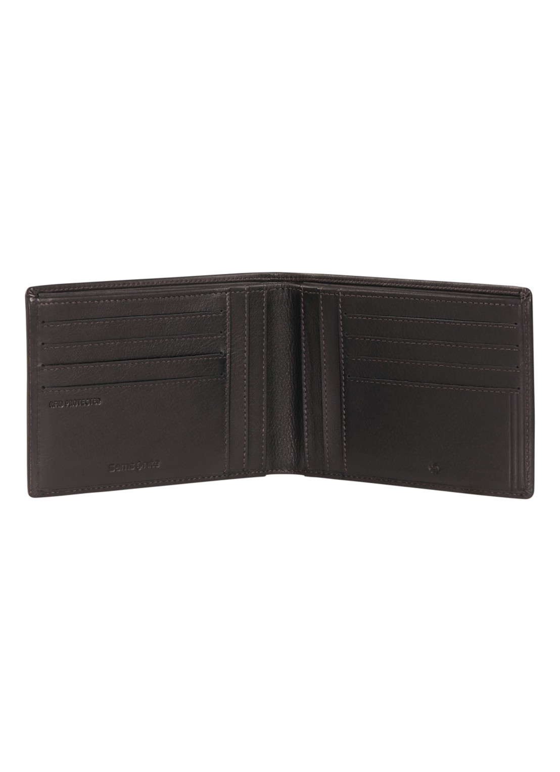 Samsonite Attack 3,0 SLG portemonnee van leer - detail bruin
