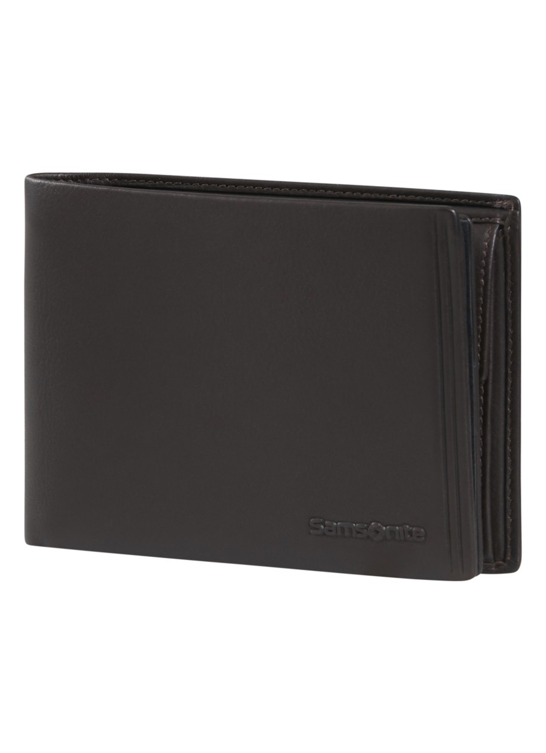 Samsonite Attack 3.0 SLG portemonnee van leer - voorkant 3 bruin