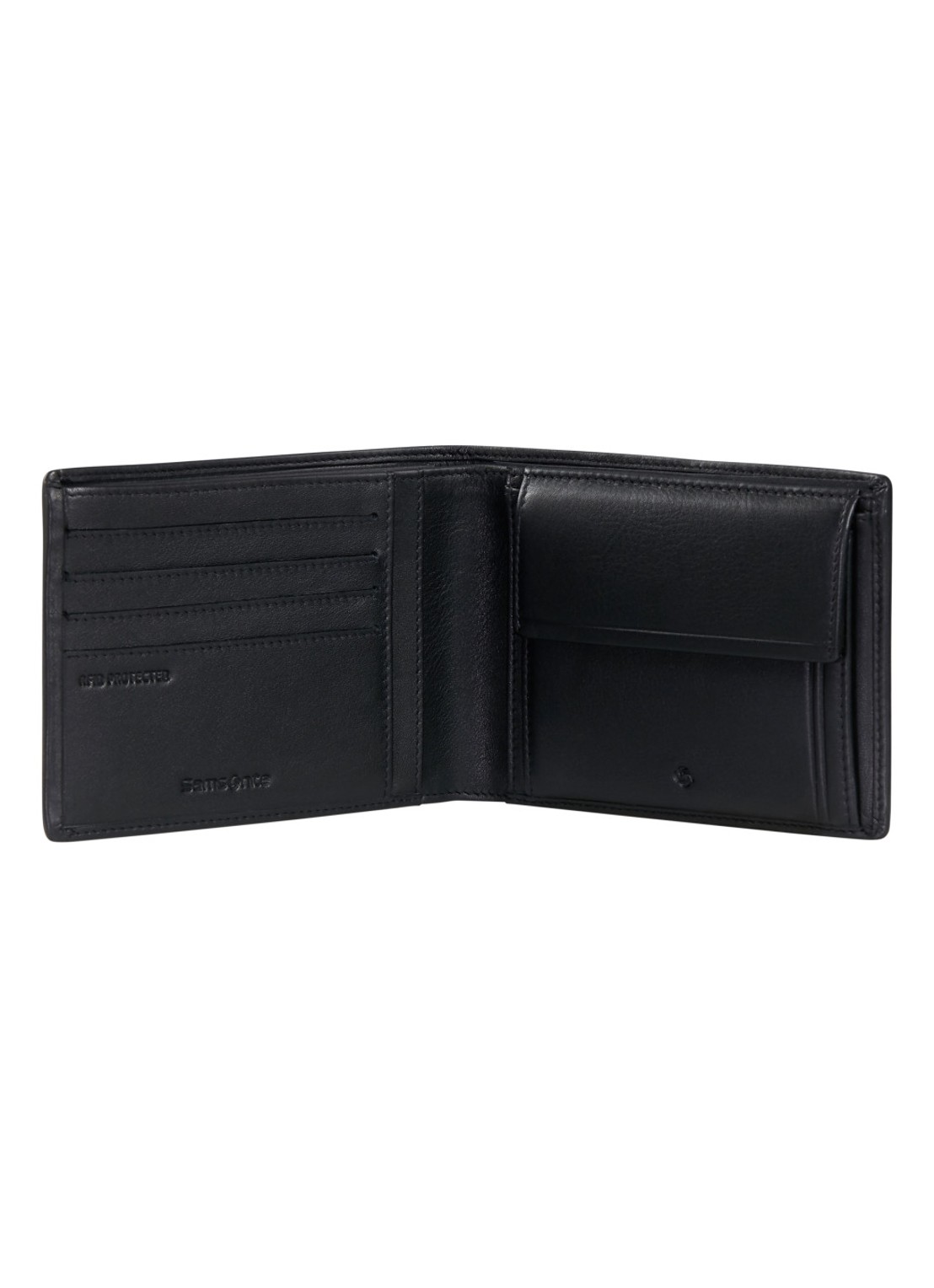 Samsonite Attack 3.0 SLG portemonnee van leer - detail 4 zwart