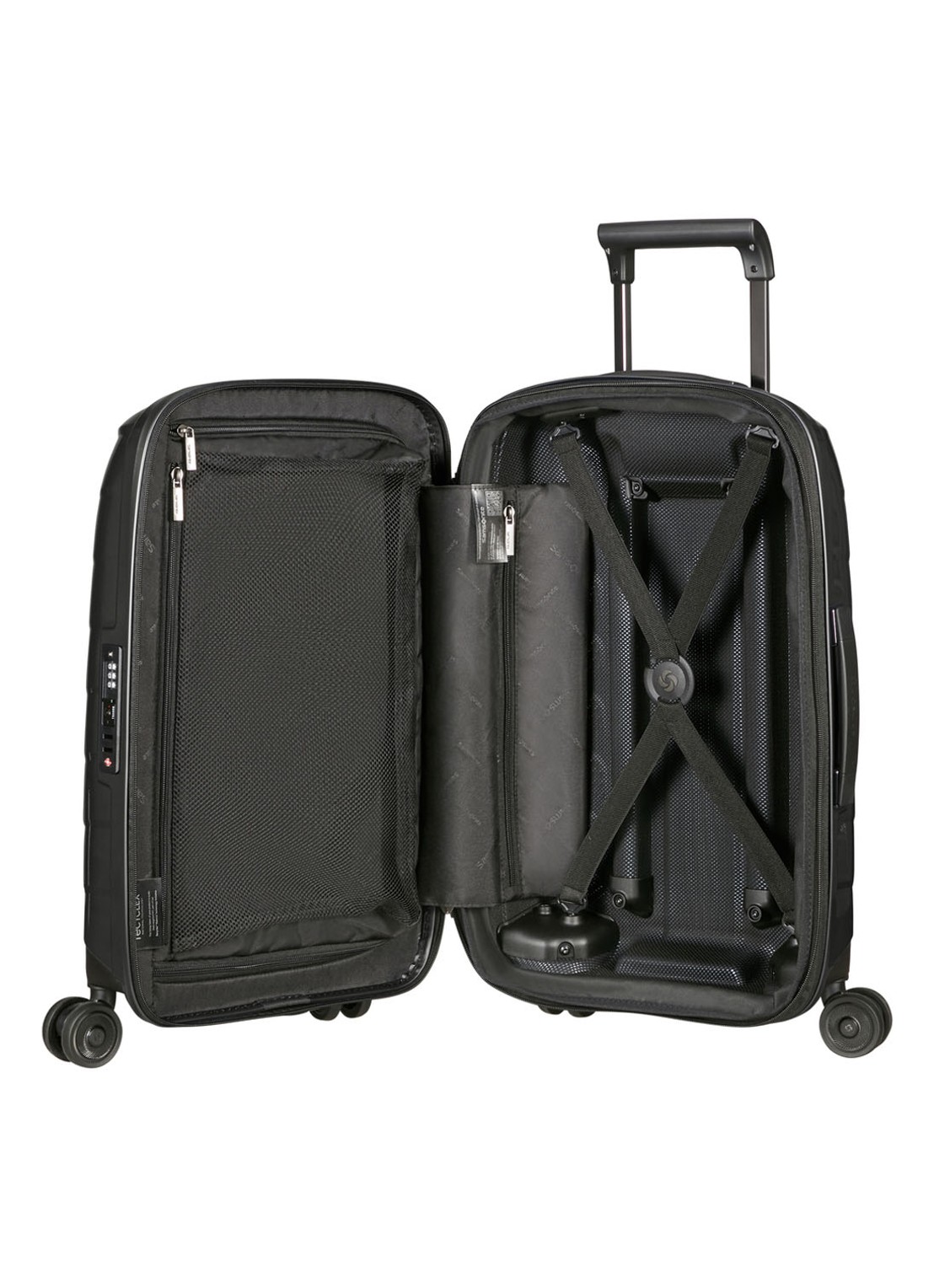 Samsonite Attrix vergrootbare spinner 55 cm - achterkant antraciet