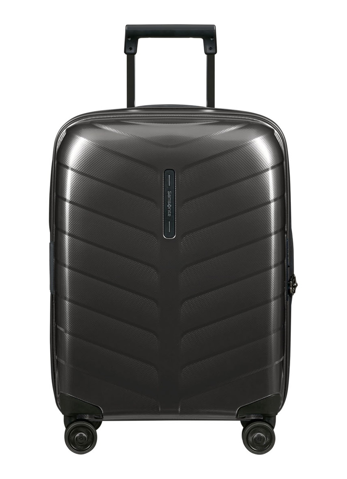 Samsonite Attrix vergrootbare spinner 55 cm - voorkant 2 antraciet