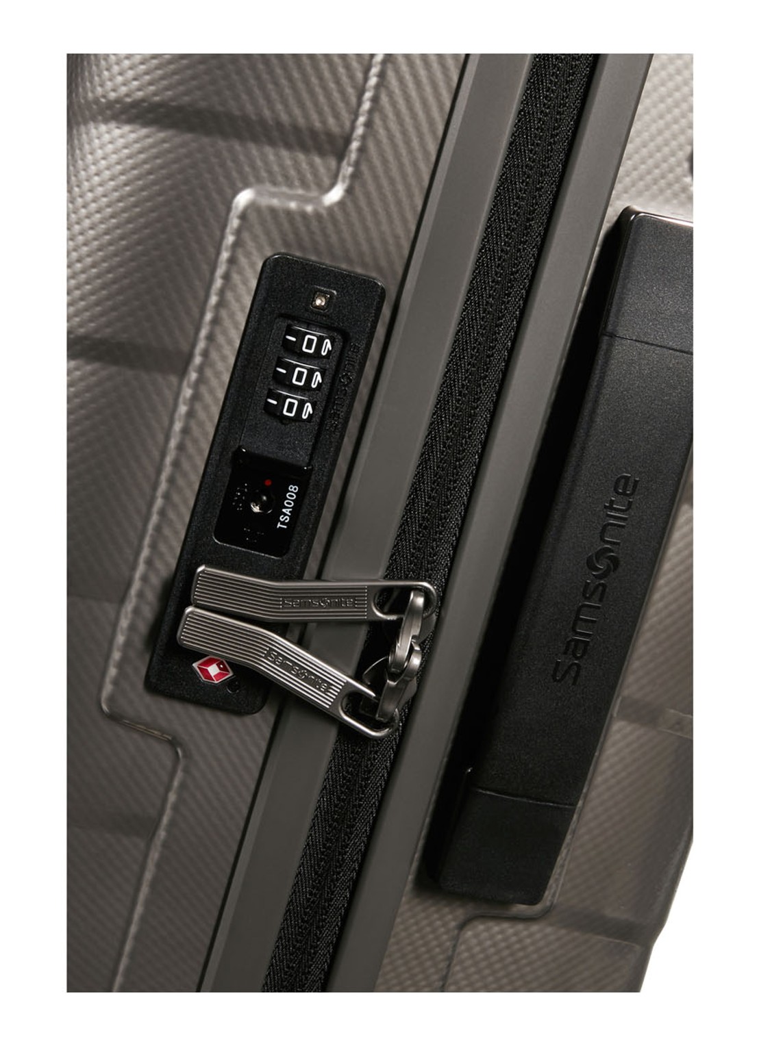 Samsonite Attrix vergrootbare spinner 55 cm - detail 5 antraciet