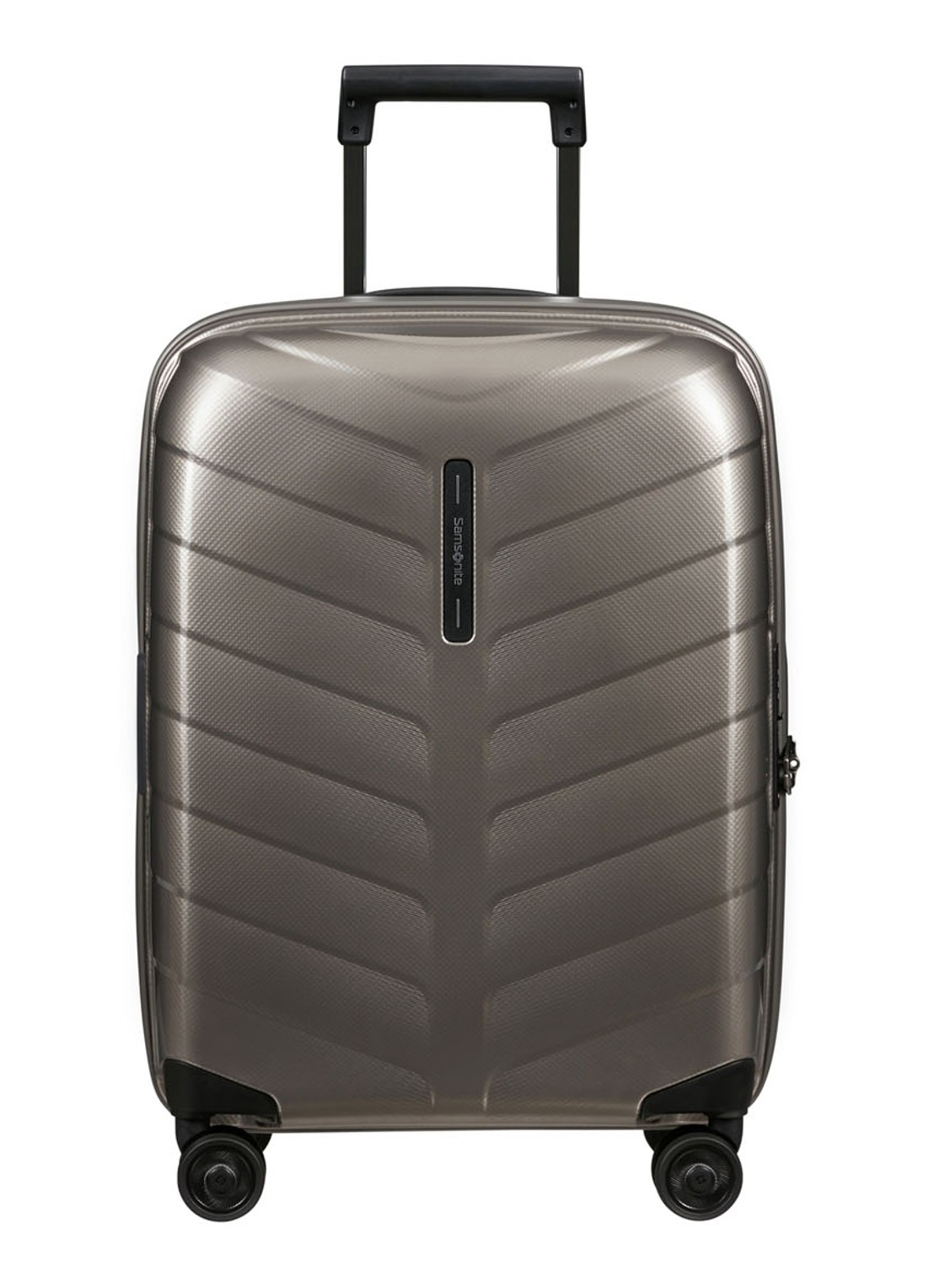 Samsonite Attrix vergrootbare spinner 55 cm - voorkant 2 antraciet