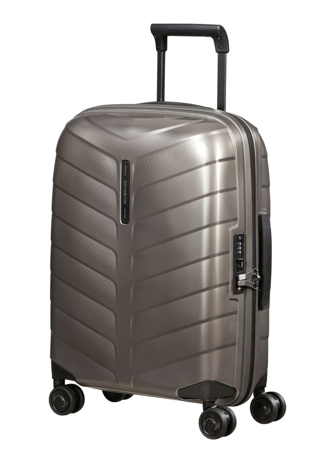 Samsonite Attrix vergrootbare spinner 55 cm - voorkant 3 antraciet