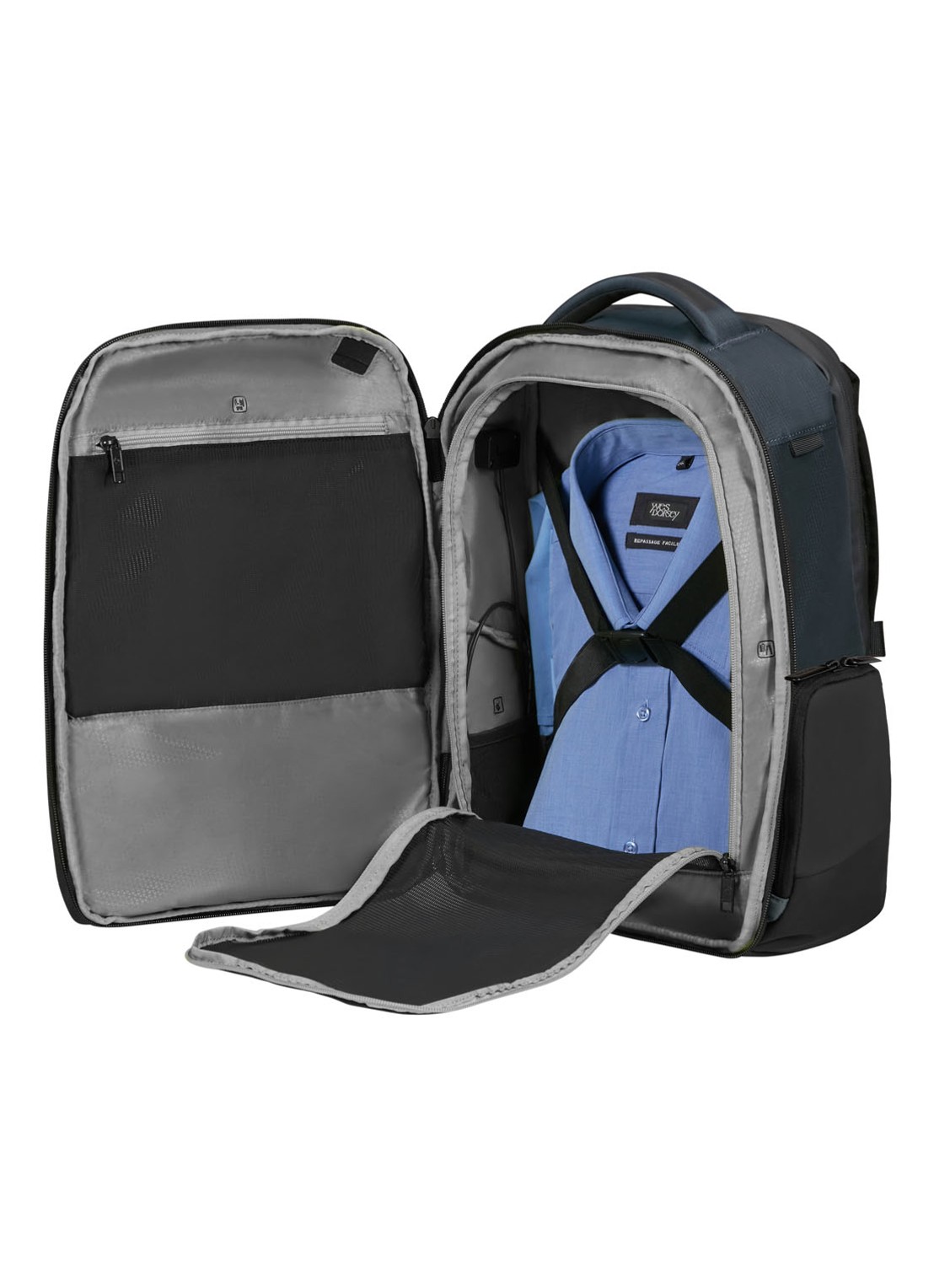 Samsonite Biz2Go rugzak met 15,6 inch laptopvak - voorkant 5 donkerblauw