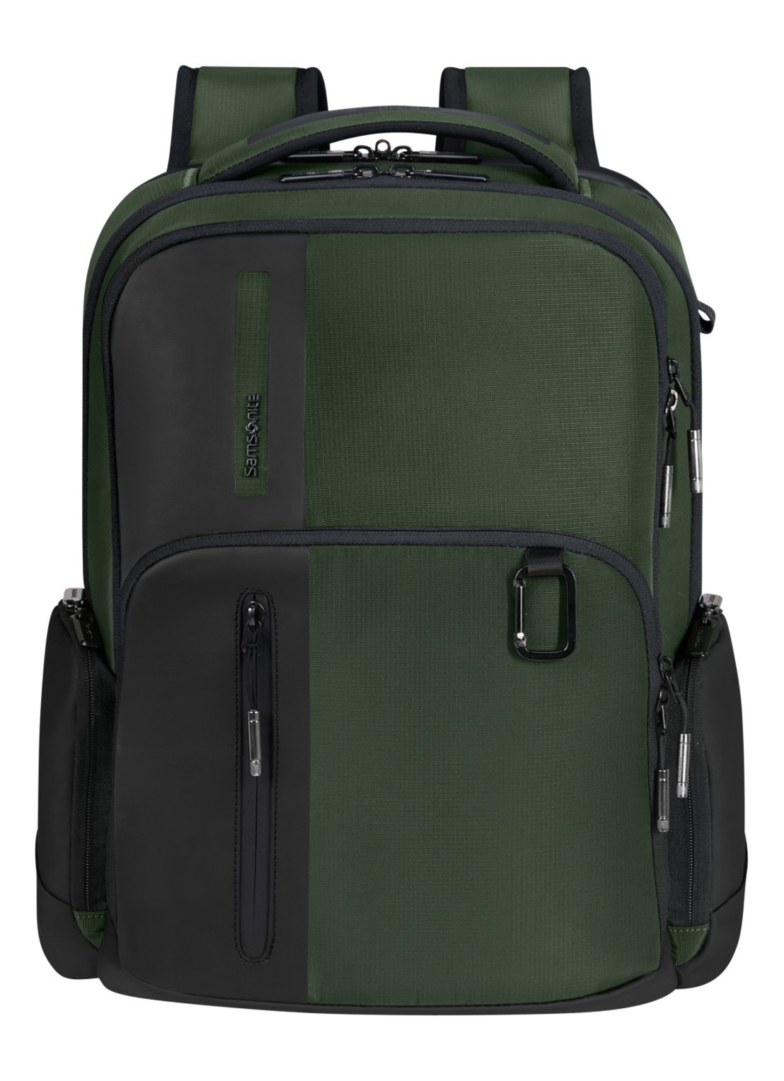 Samsonite Biz2Go rugzak met 15,6 inch laptopvak - voorkant 3 legergroen