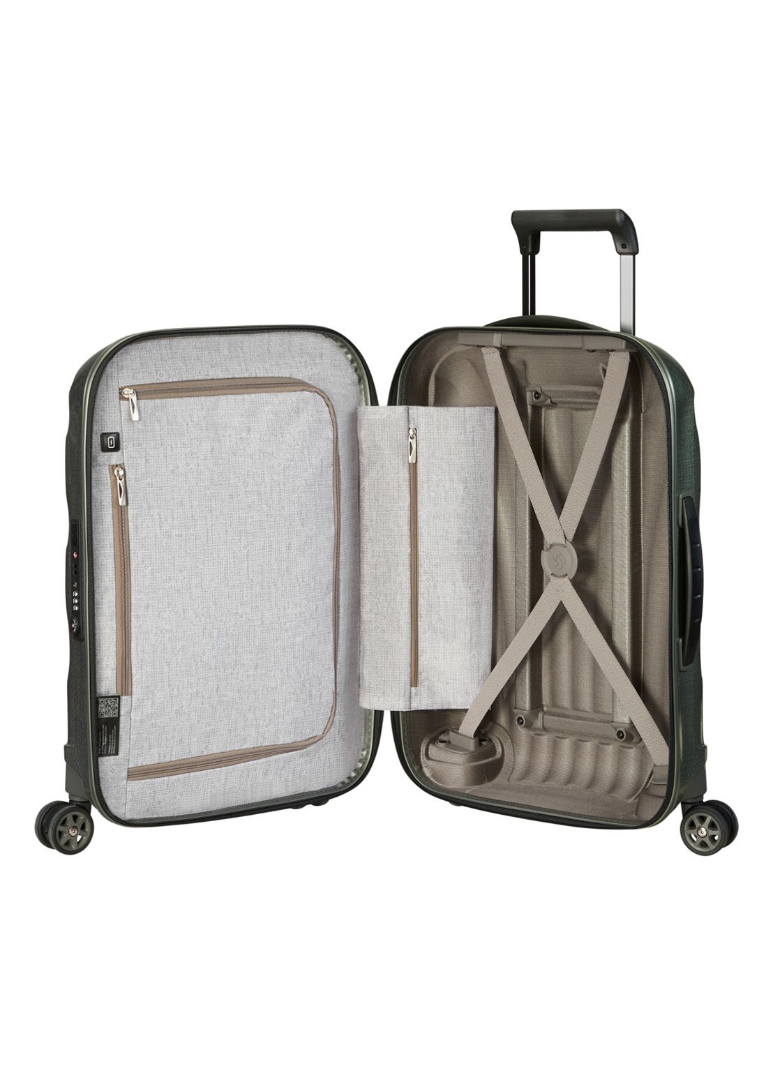 Samsonite C-Lite spinner 55 cm - voorkant 6 groen
