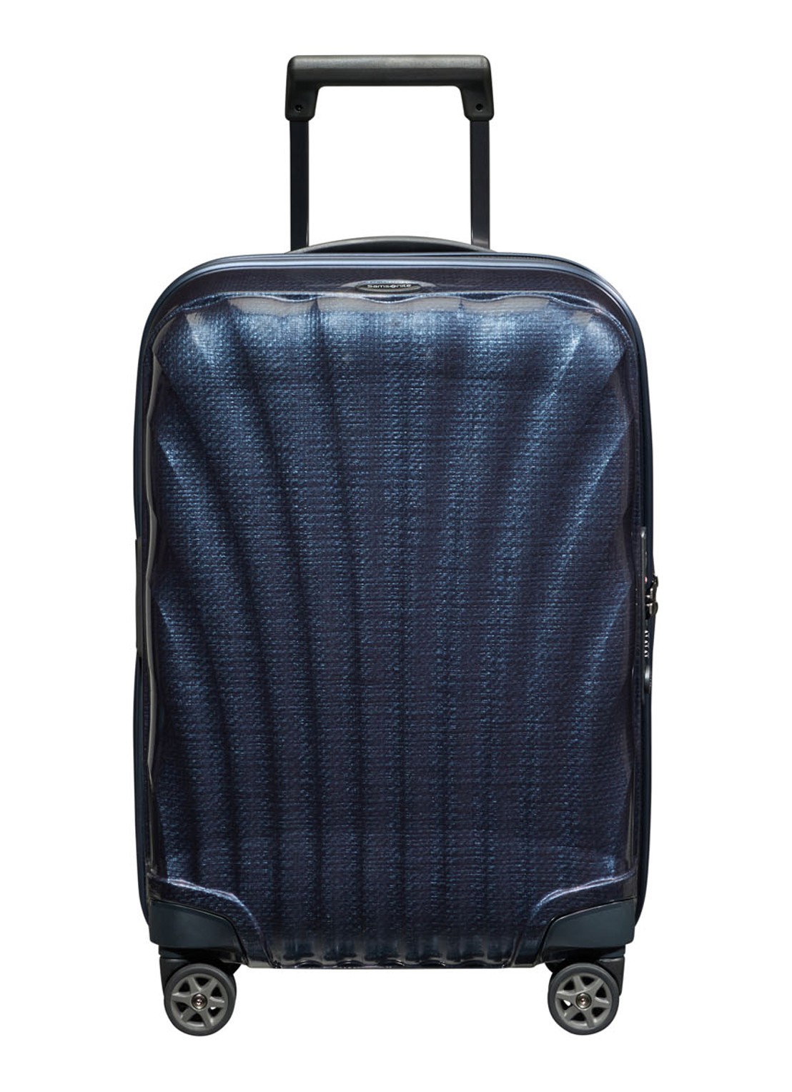 Samsonite C-Lite spinner 55 cm - voorkant donkerblauw
