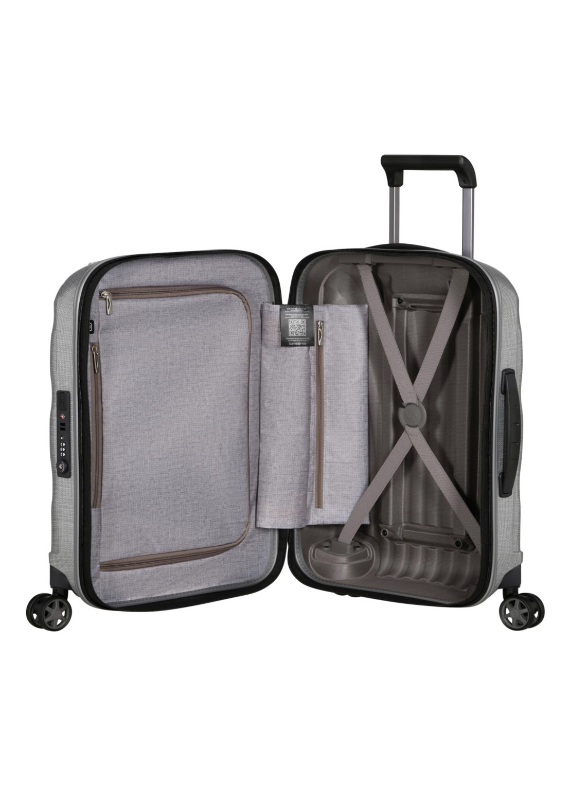 Samsonite C-Lite spinner 55 cm - achterkant grijs