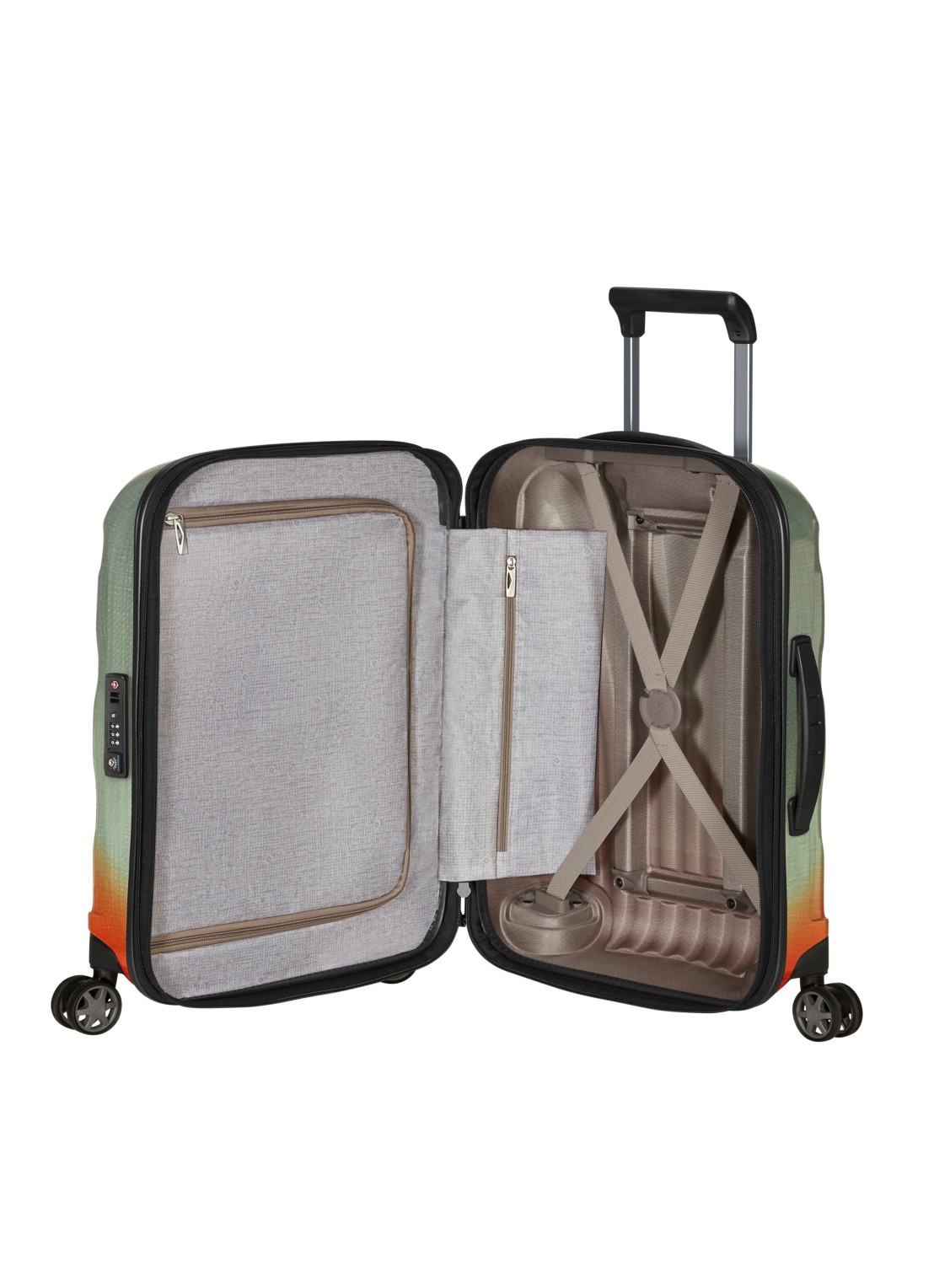 Samsonite C-Lite spinner 55 cm - achterkant orange