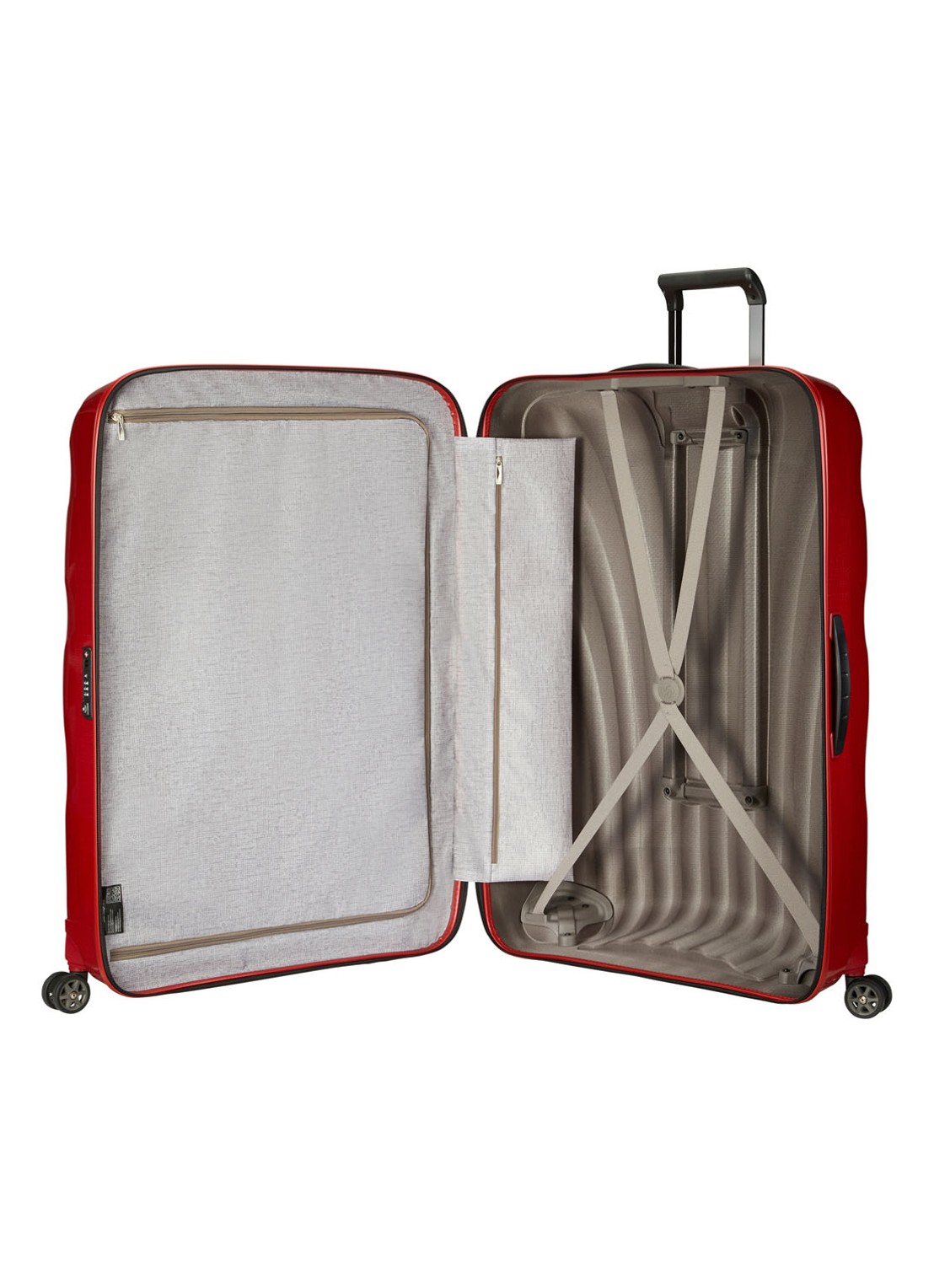 Samsonite C-Lite spinner 86 cm - voorkant 2 steenrood