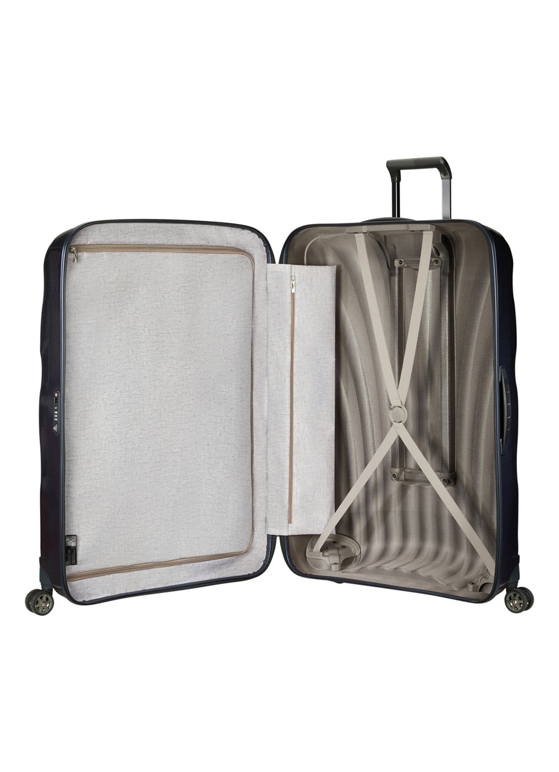 Samsonite C-Lite spinner 86 cm - voorkant 2 donkerblauw