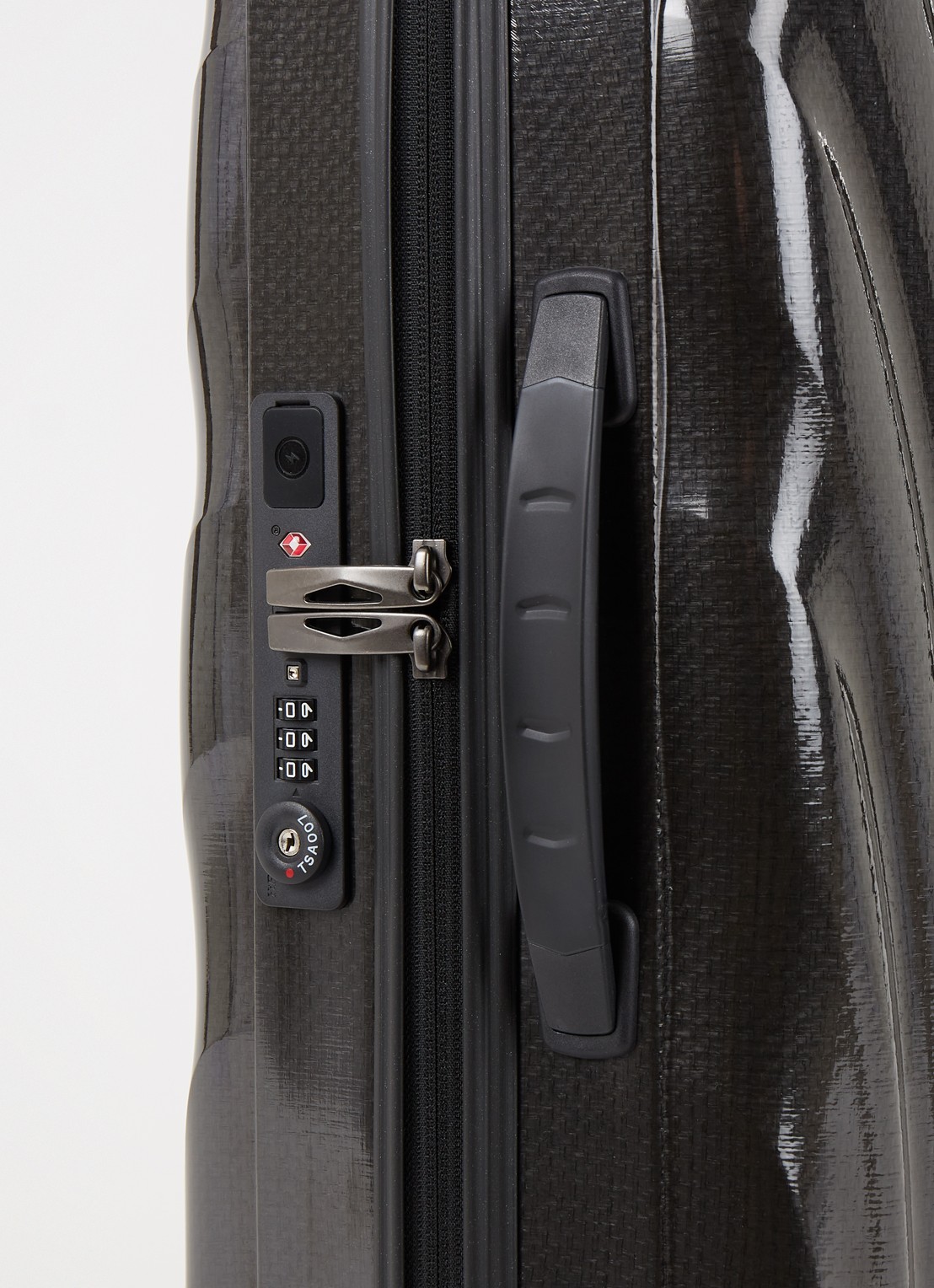 Samsonite C-Lite uitbreidbare spinner met USB-poort 55 cm - detail 3 zwart