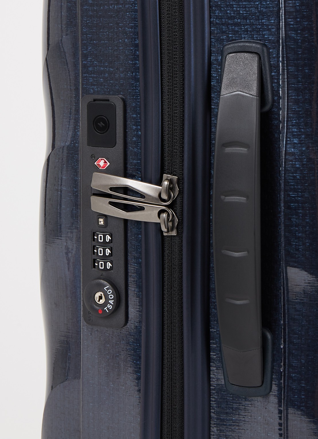 Samsonite C-Lite uitbreidbare spinner met USB-poort 55 cm - detail 5 donkerblauw