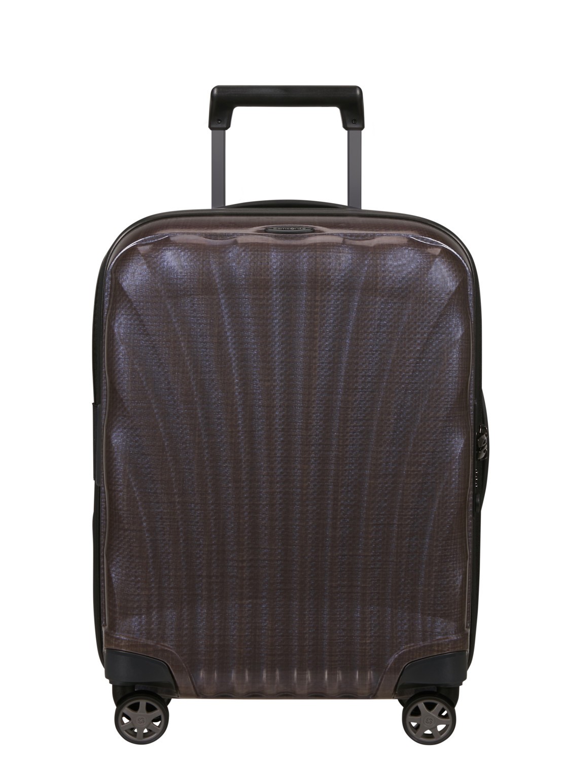 Samsonite C-Lite vergrootbare spinner 55 cm - voorkant aubergine