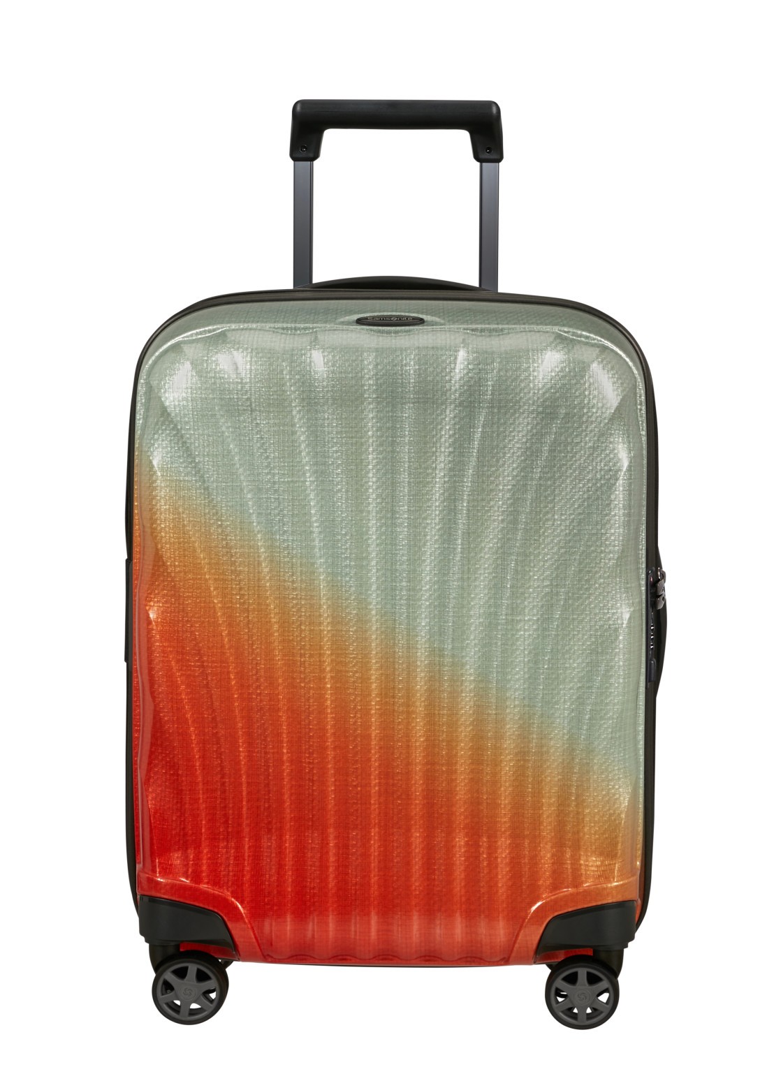 Samsonite C-Lite vergrootbare spinner 55 cm - voorkant 3 orange