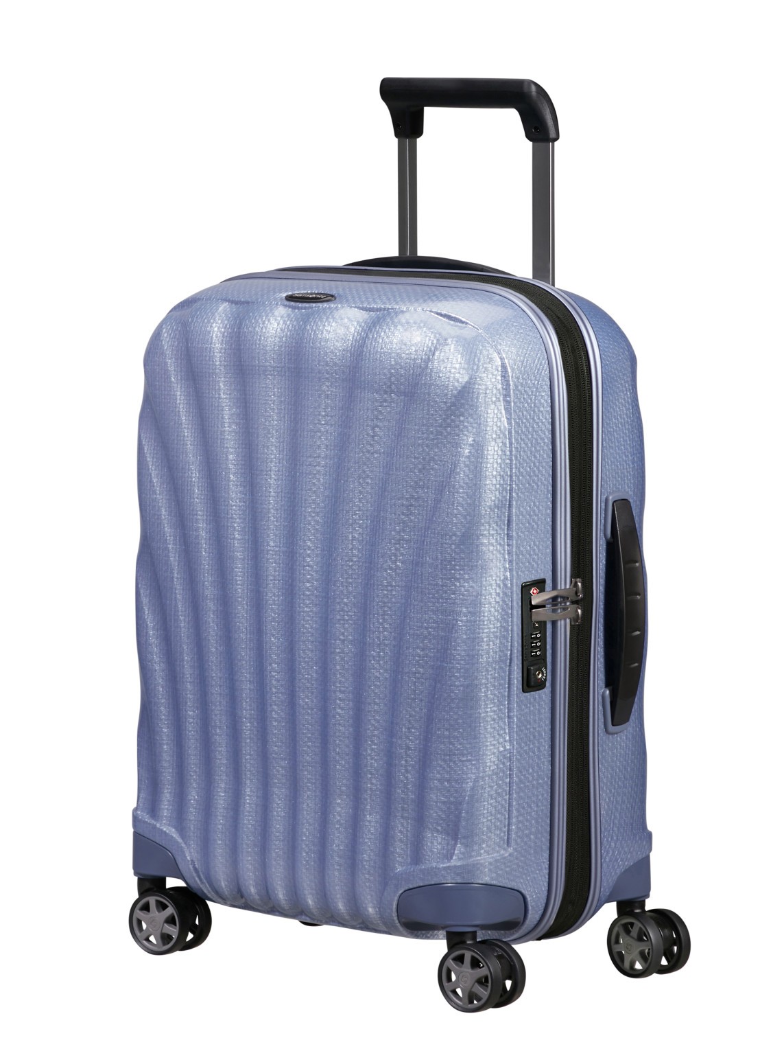 Samsonite C-Lite vergrootbare spinner 55 cm - voorkant 3 lavendel