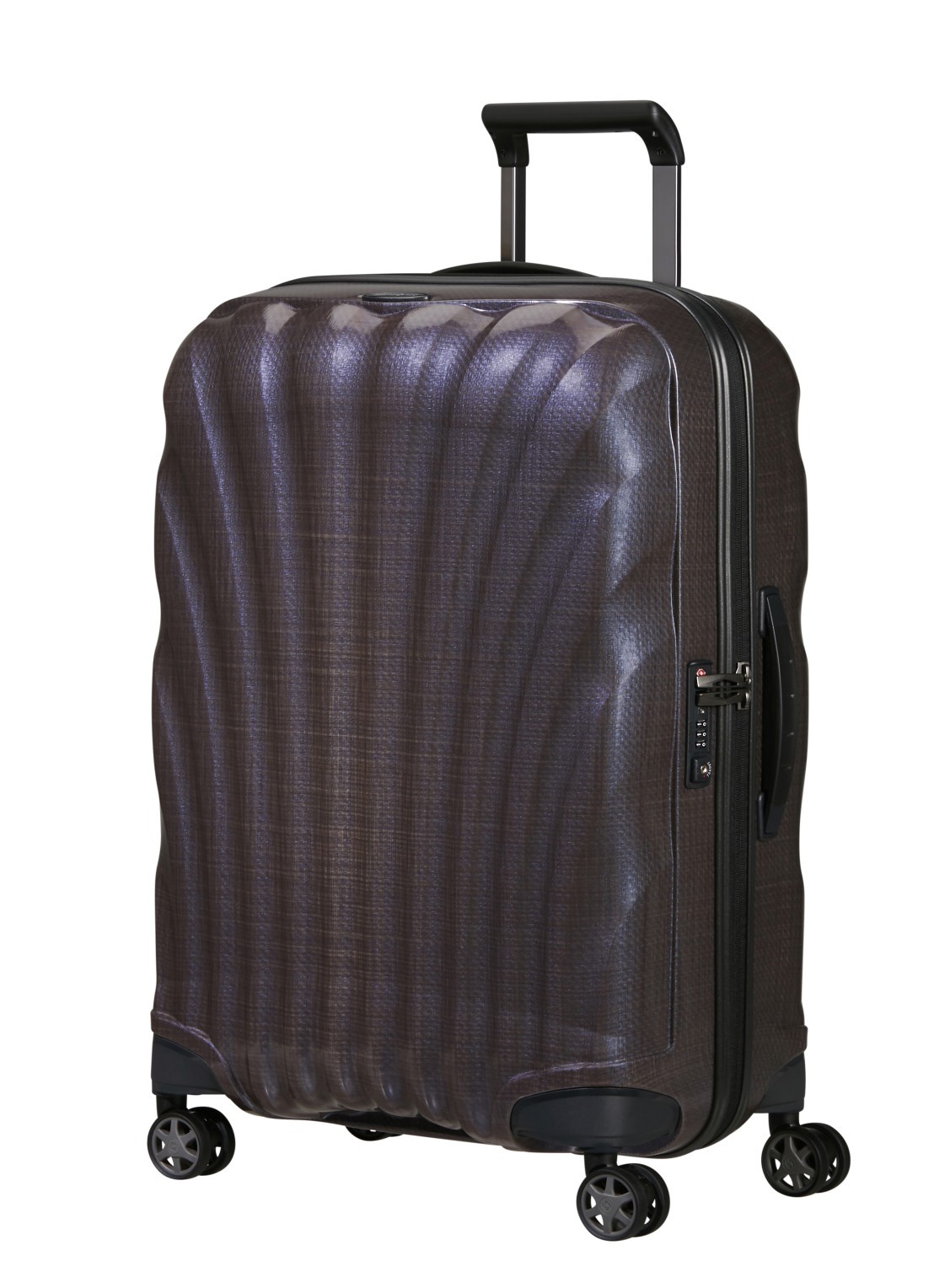 Samsonite C-Lite vergrootbare spinner 69 cm - voorkant 2 aubergine
